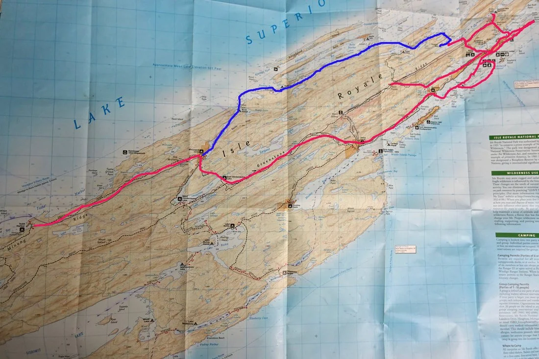 Map Isle Royale packraft 3/3