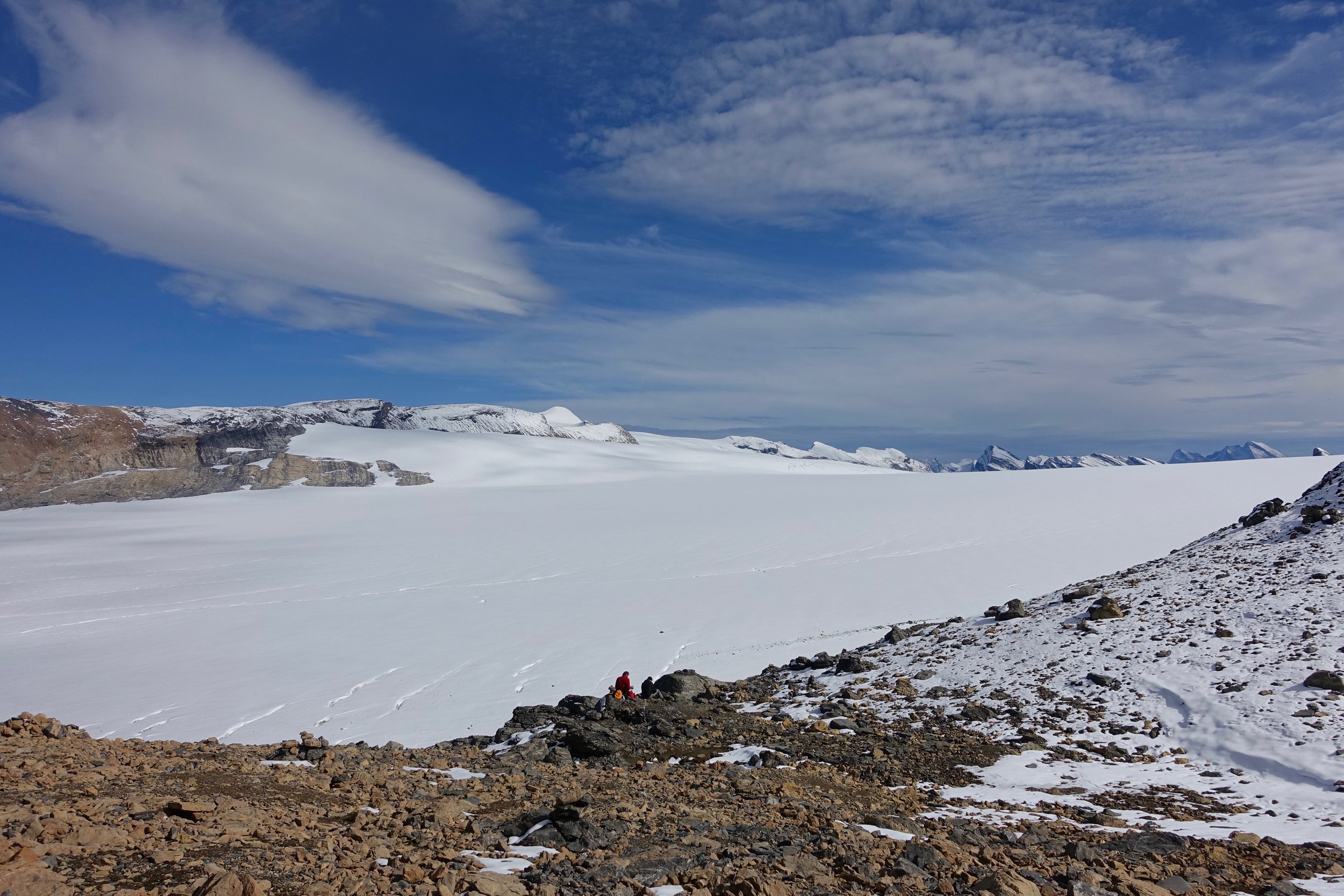 Reef Icefield in British Columbia at Snowbird Pass