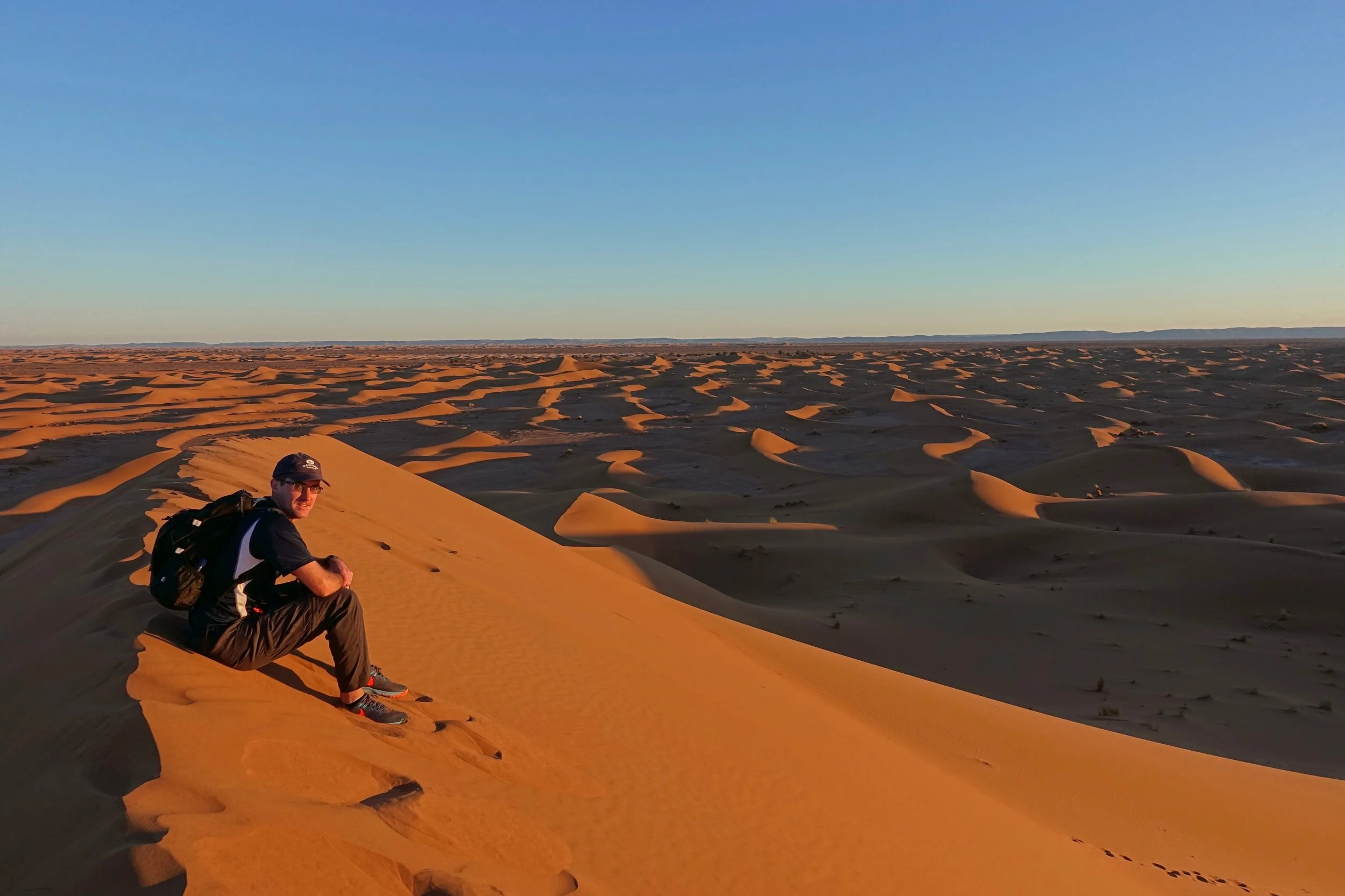 Erg chigaga sunset in Morocco