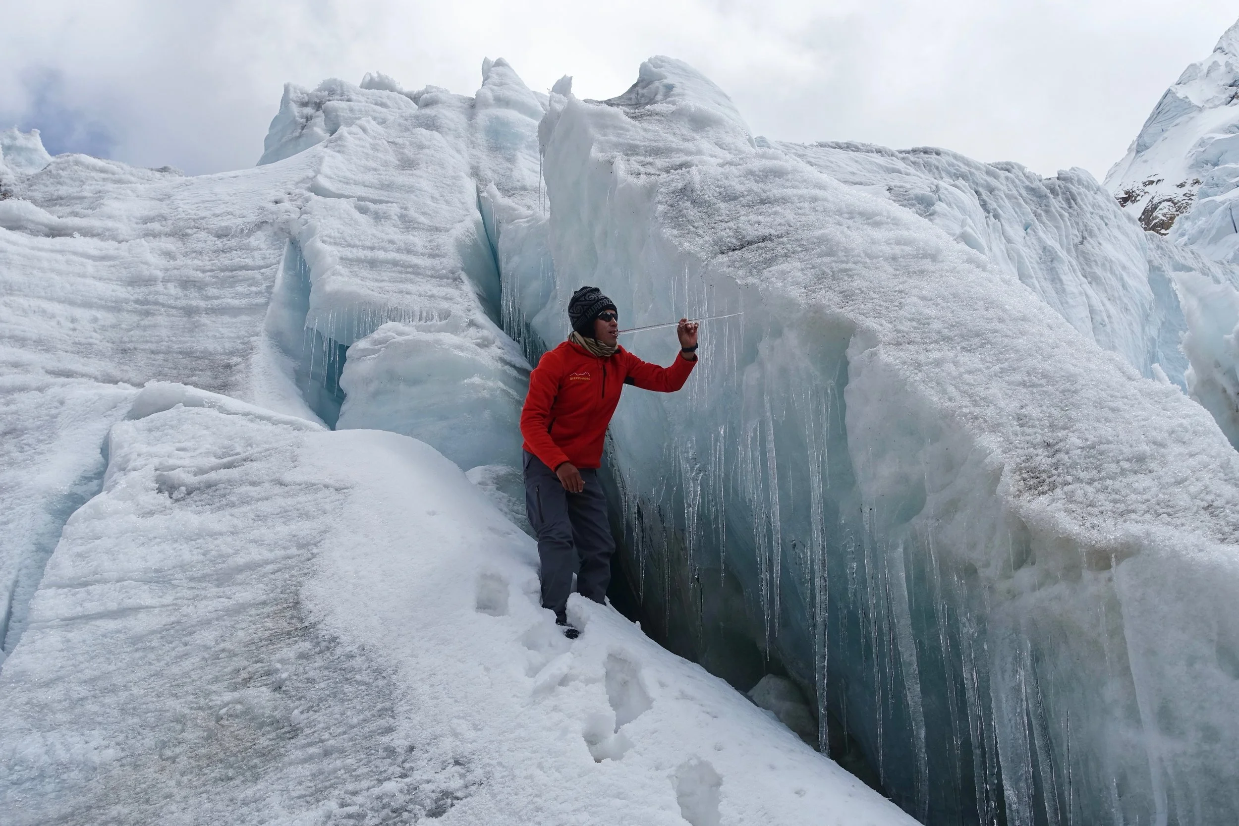 Our guide Edgar at the glacier