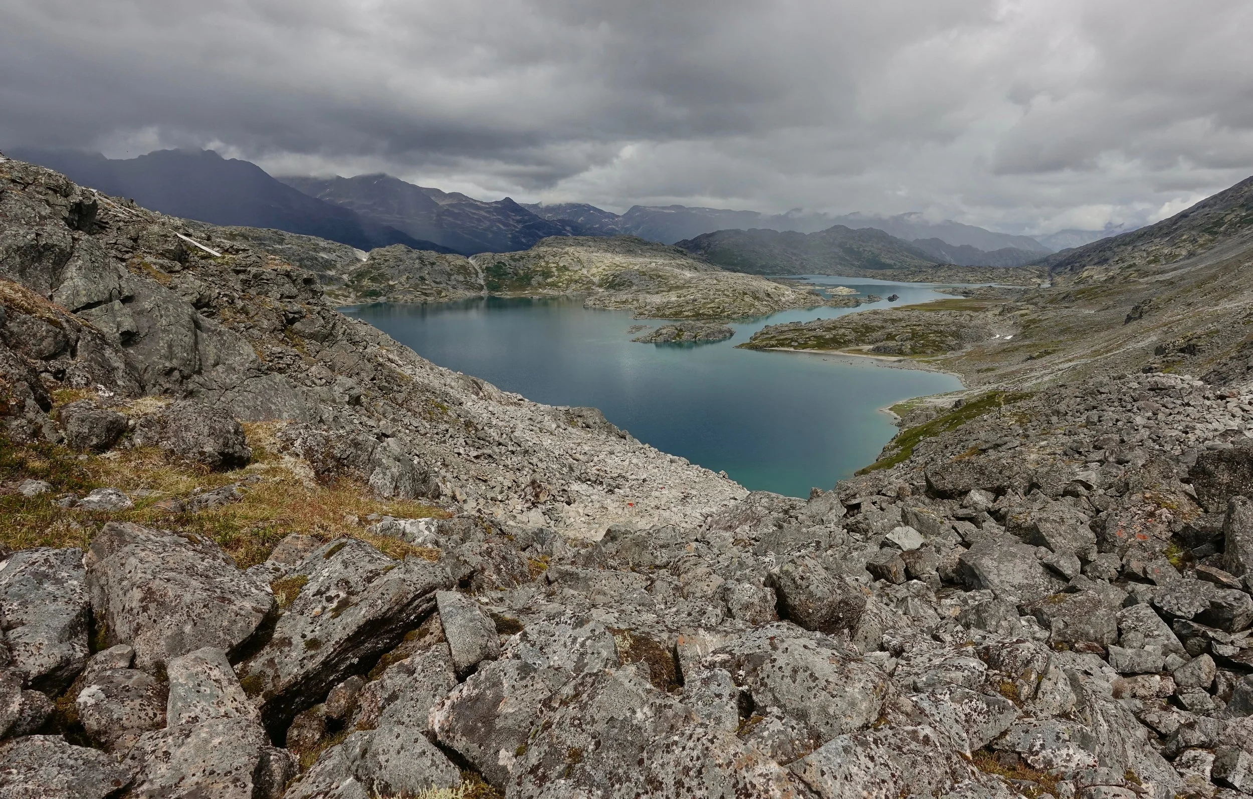 Crater Lake on the Chilkoot trail in Canada