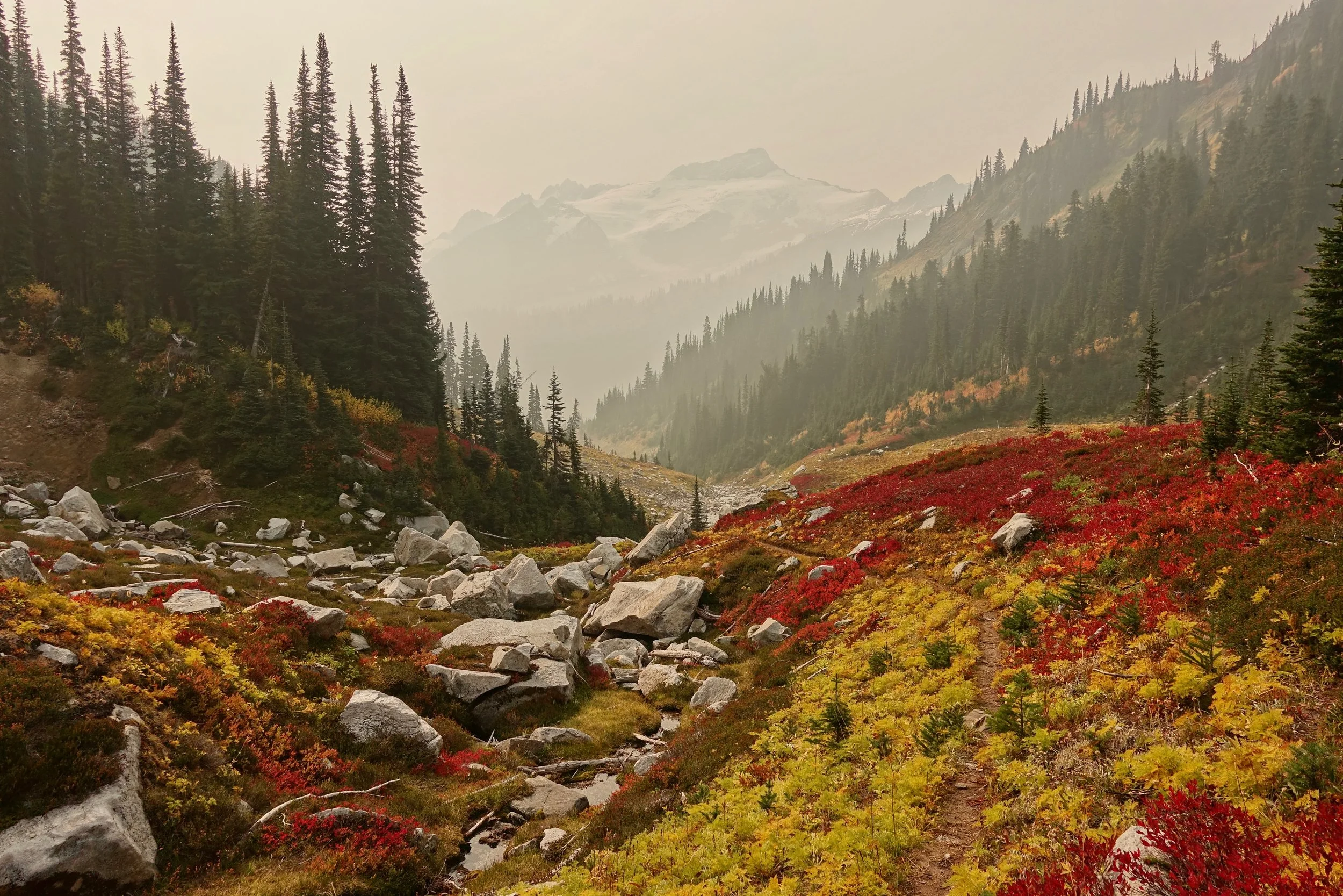 Butterfly Butte from the climb towards High Pass in the Glacier Peak Wilderness