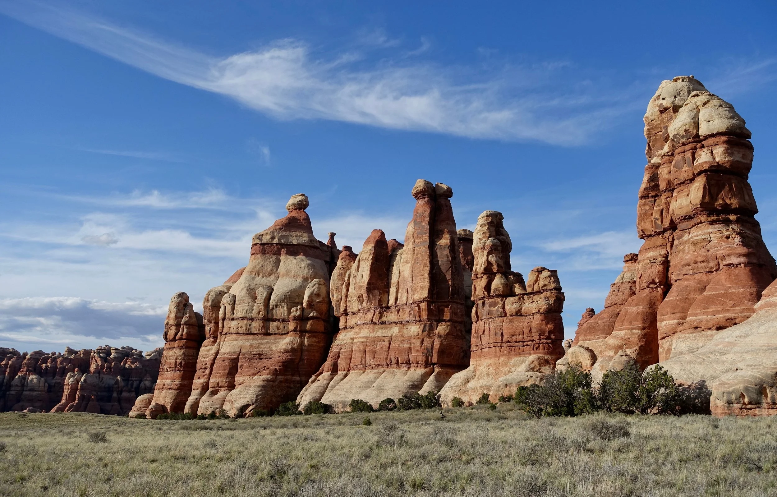 Chesler Park hike in Canyonlands National Park