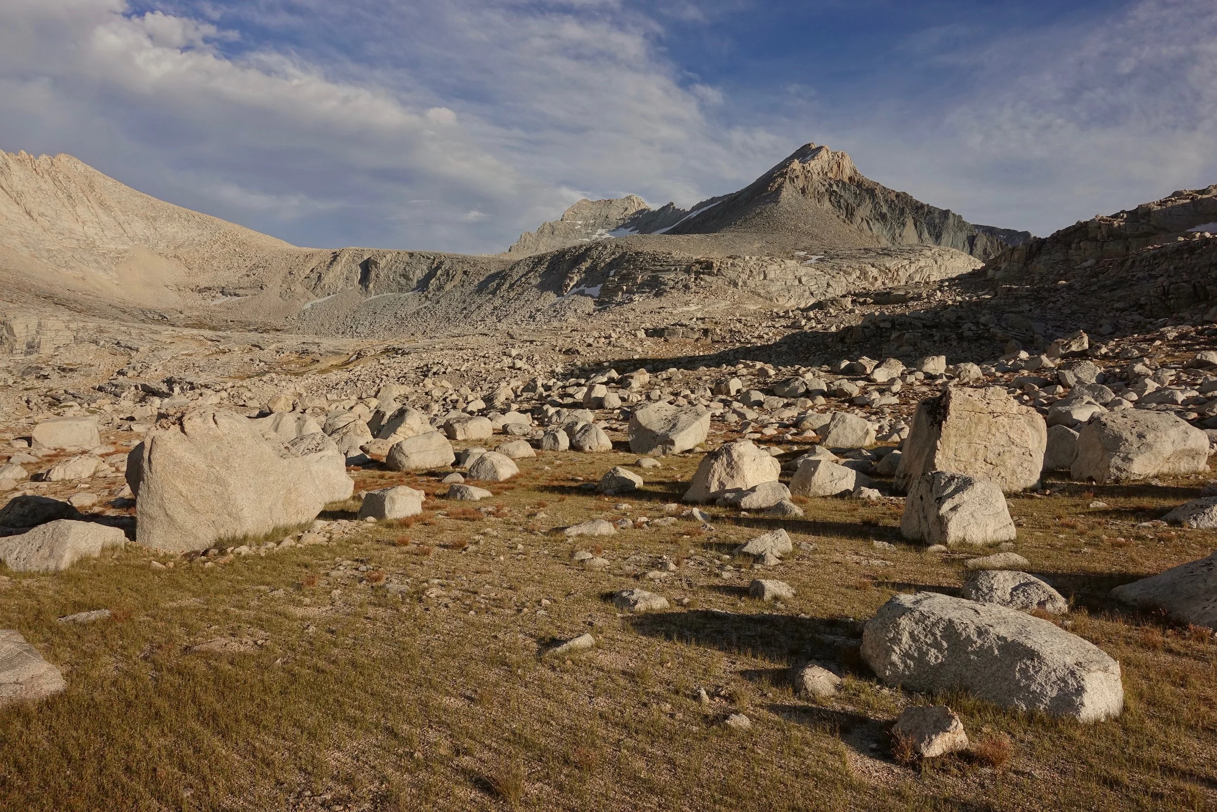 Starting to ascend to Mount Russell from Wallace Lake