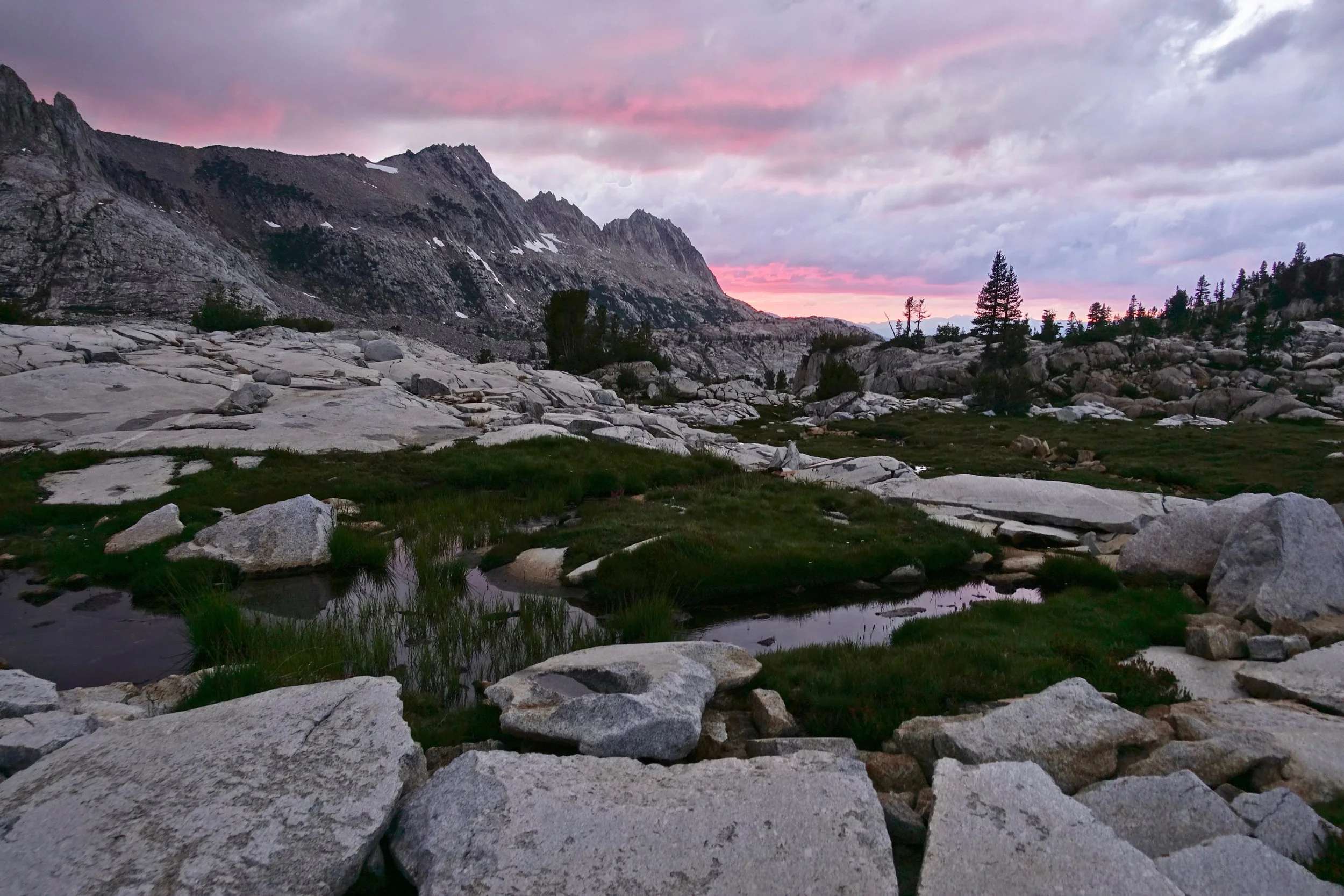 Sunset near Cotton Lake in the Sierras California