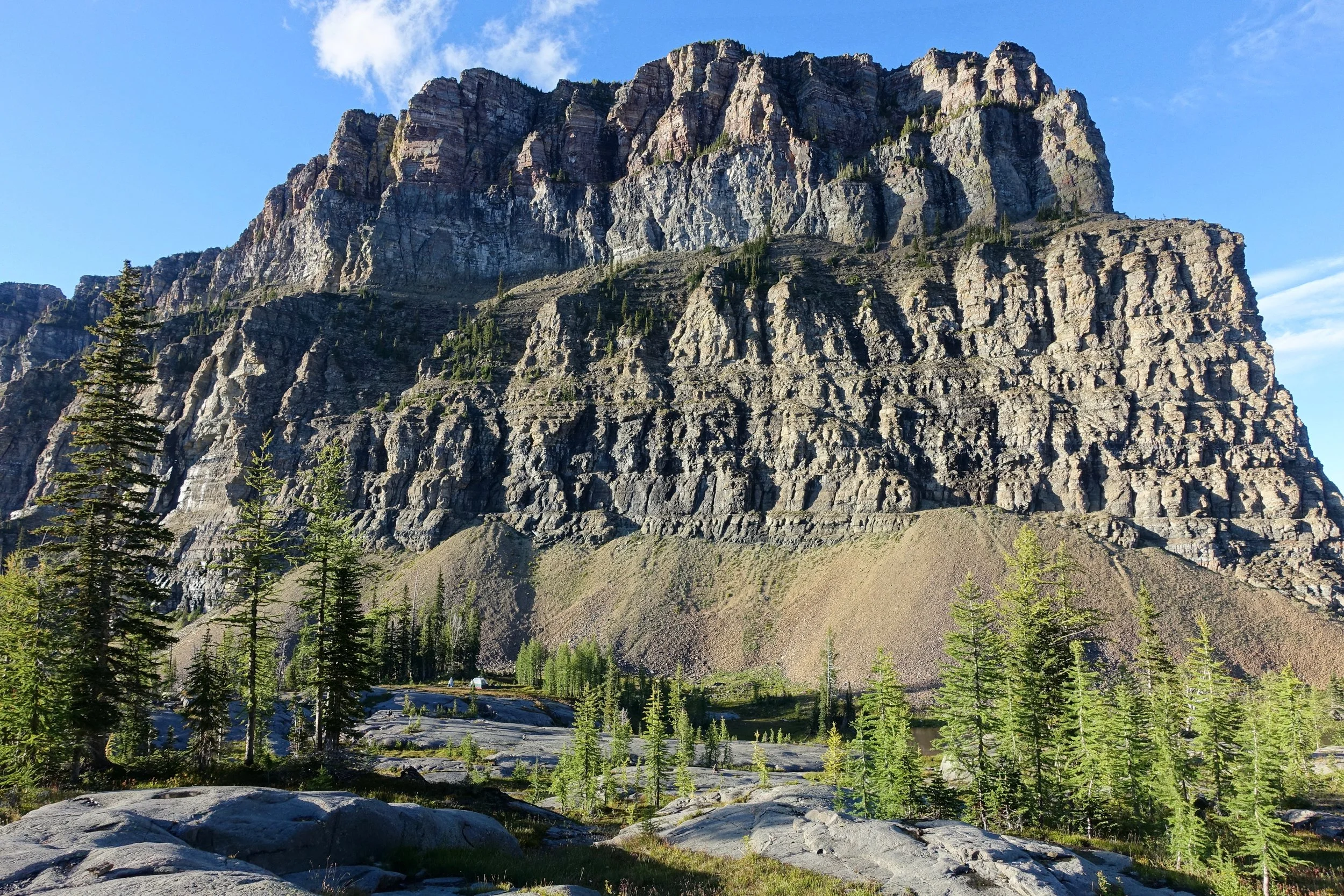 Boulder Pass campground in Glacier National Park Montana