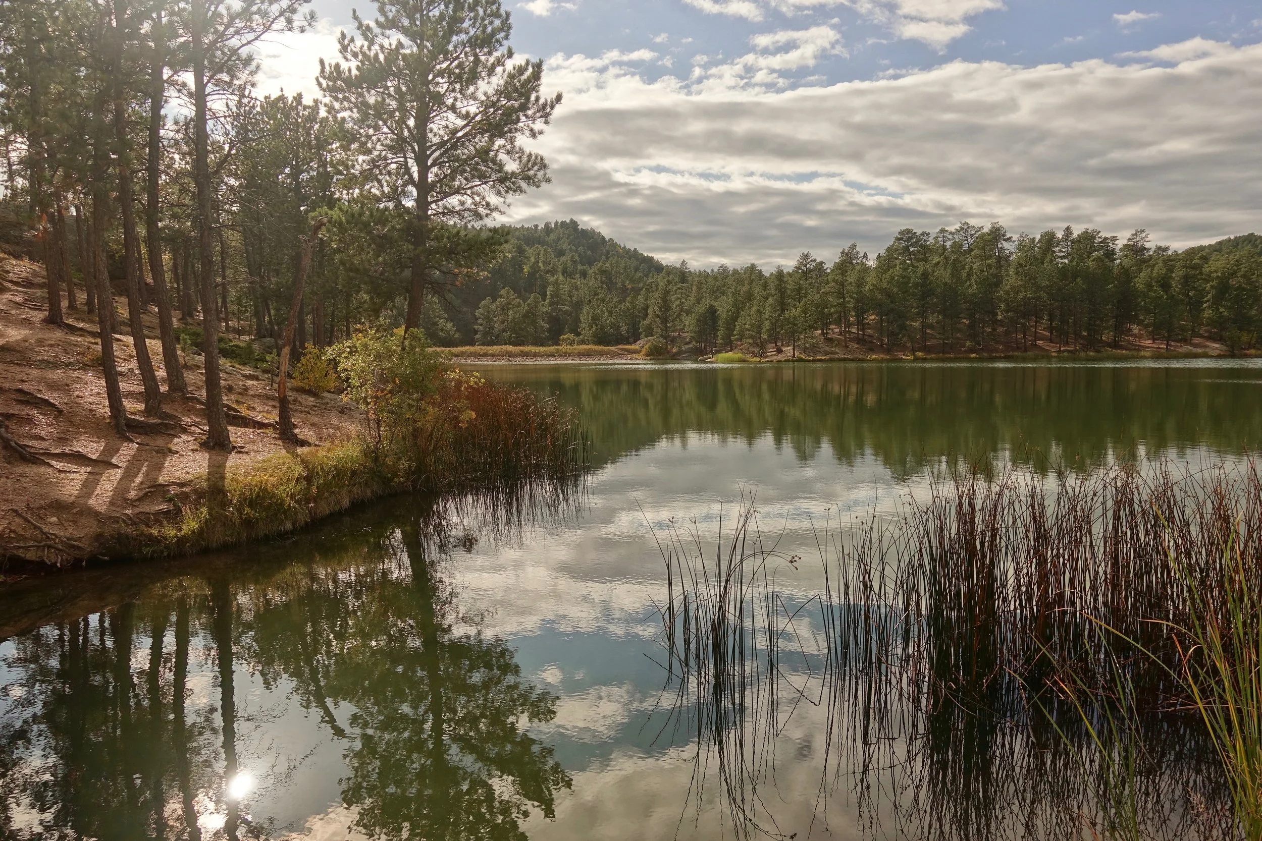Legion Lake in South Dakota on the Centennial Trail walk