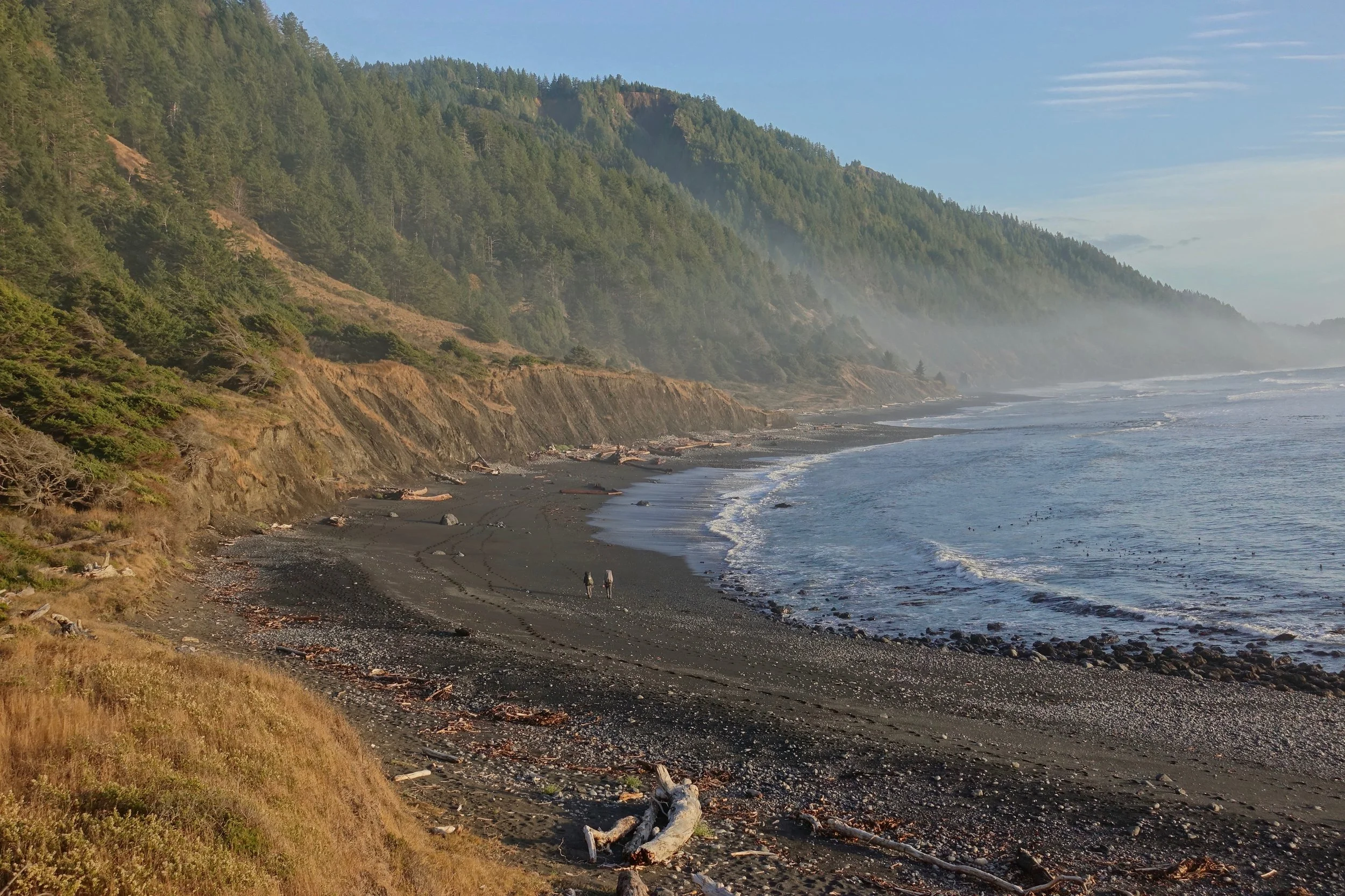 Hiking along the Lost Coast Trail in Calfornia