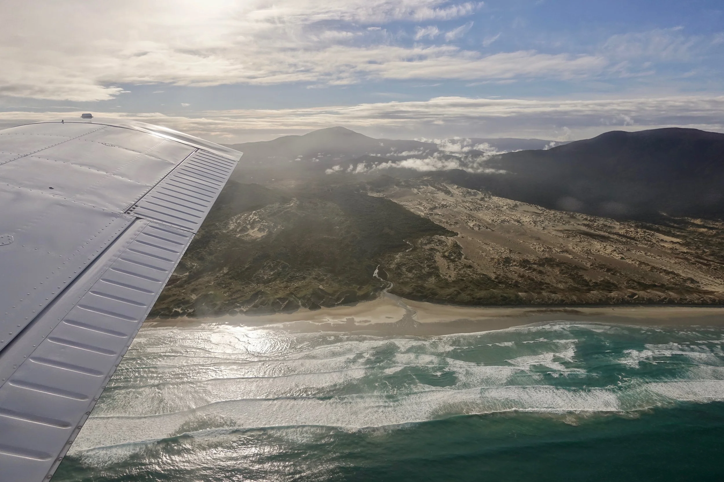 Plane ride off of Stewart Island