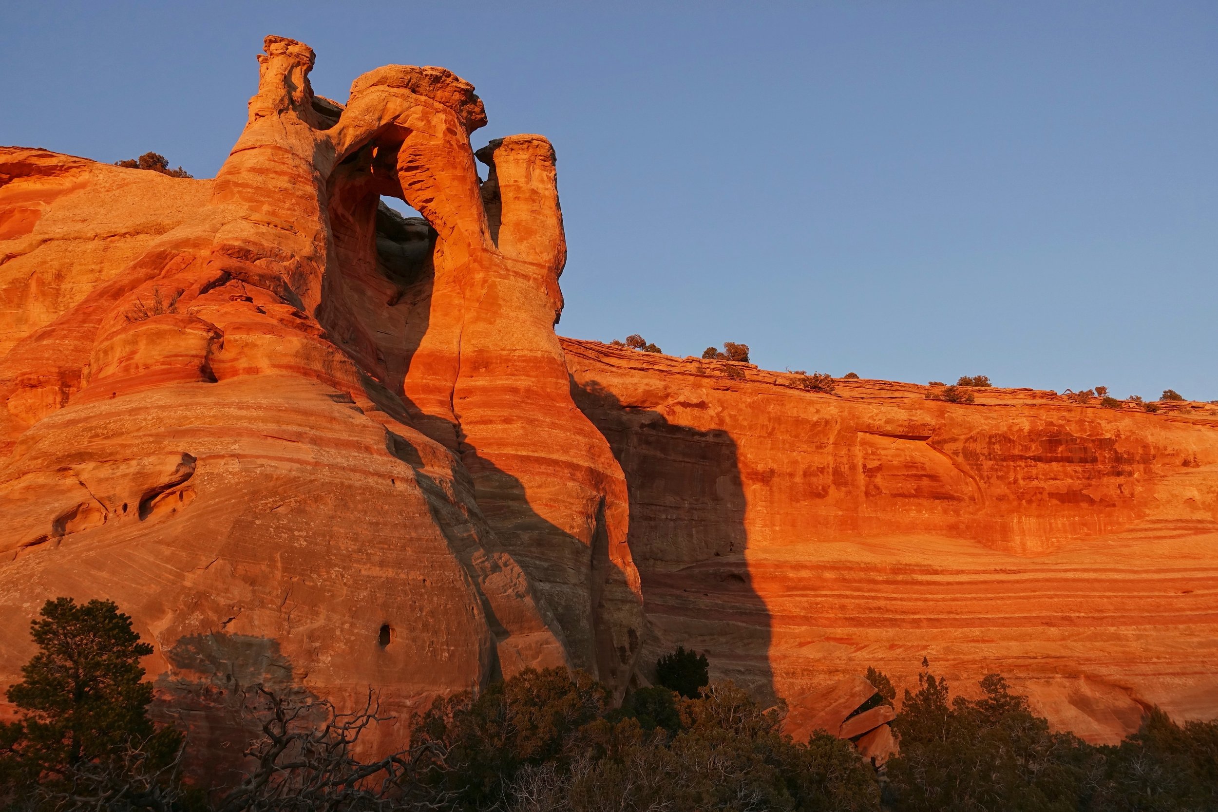 Double Crown Arch in the Black Ridge Wilderness Area in Colorado