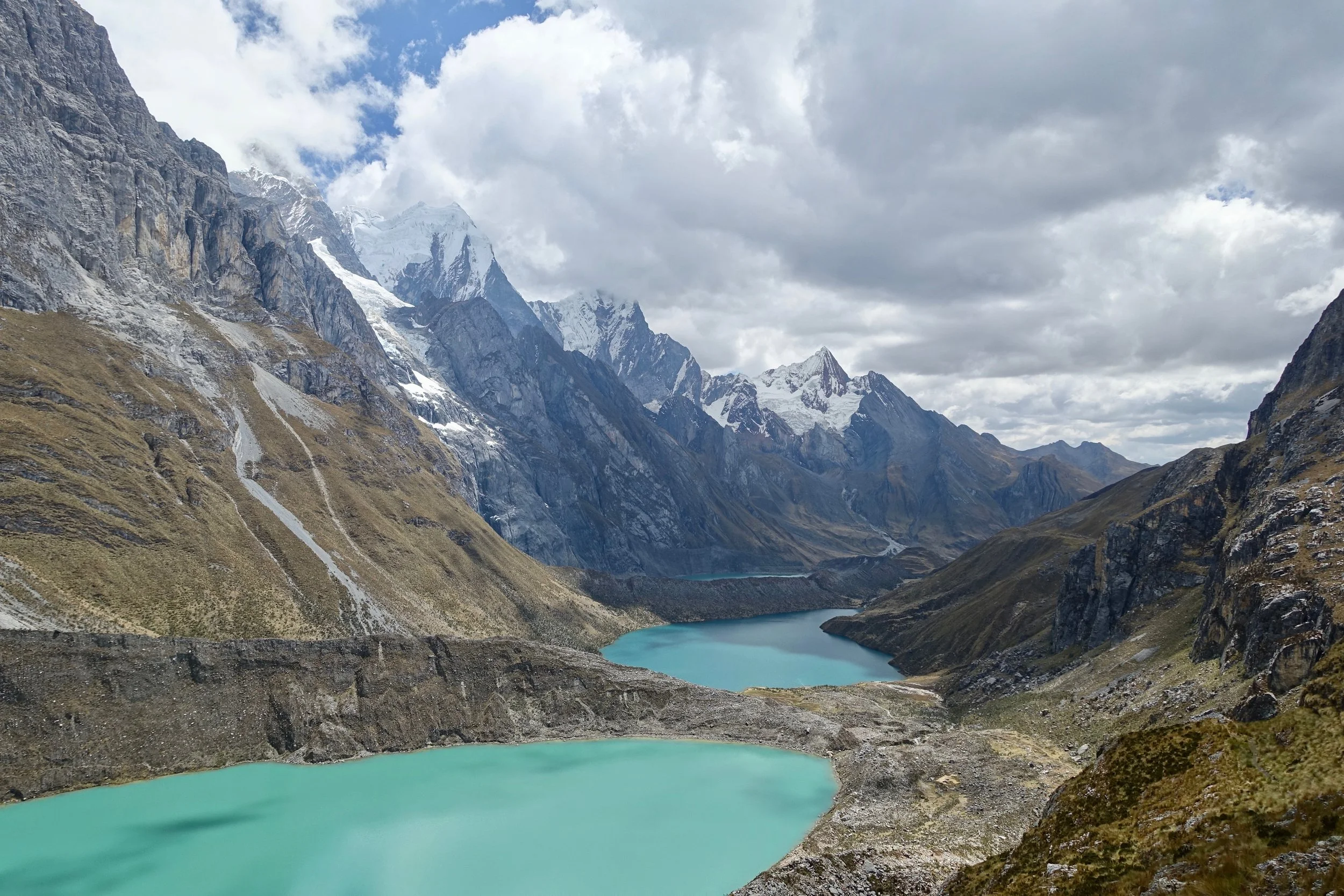 Three lakes lookout on the Cordillera Huayhuash hike