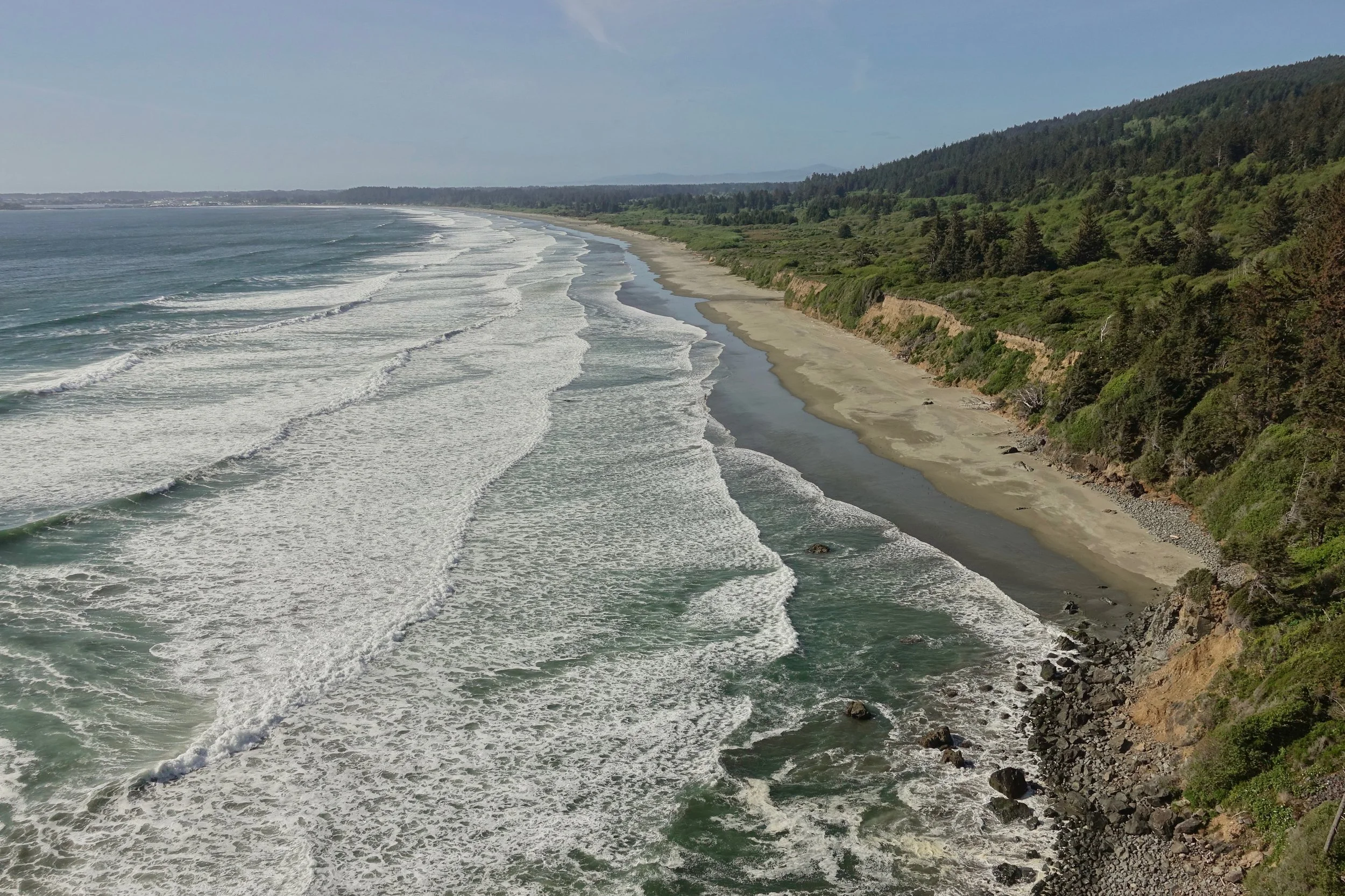 Final beach walk on Redwood Coastal trail
