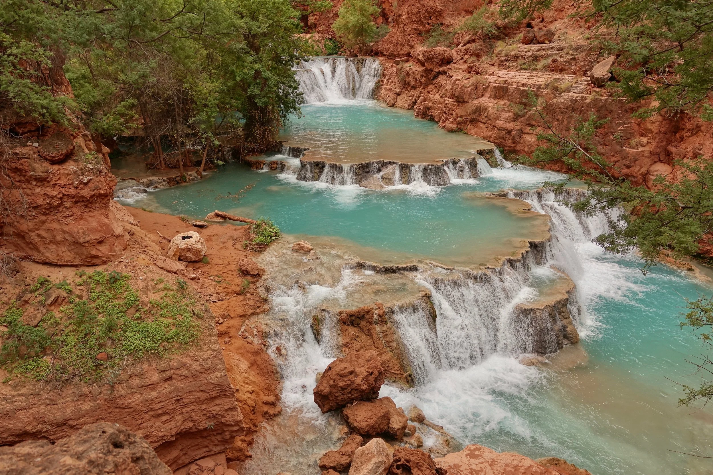 Beaver Falls on Havasu Canyon Trail hike in Arizona