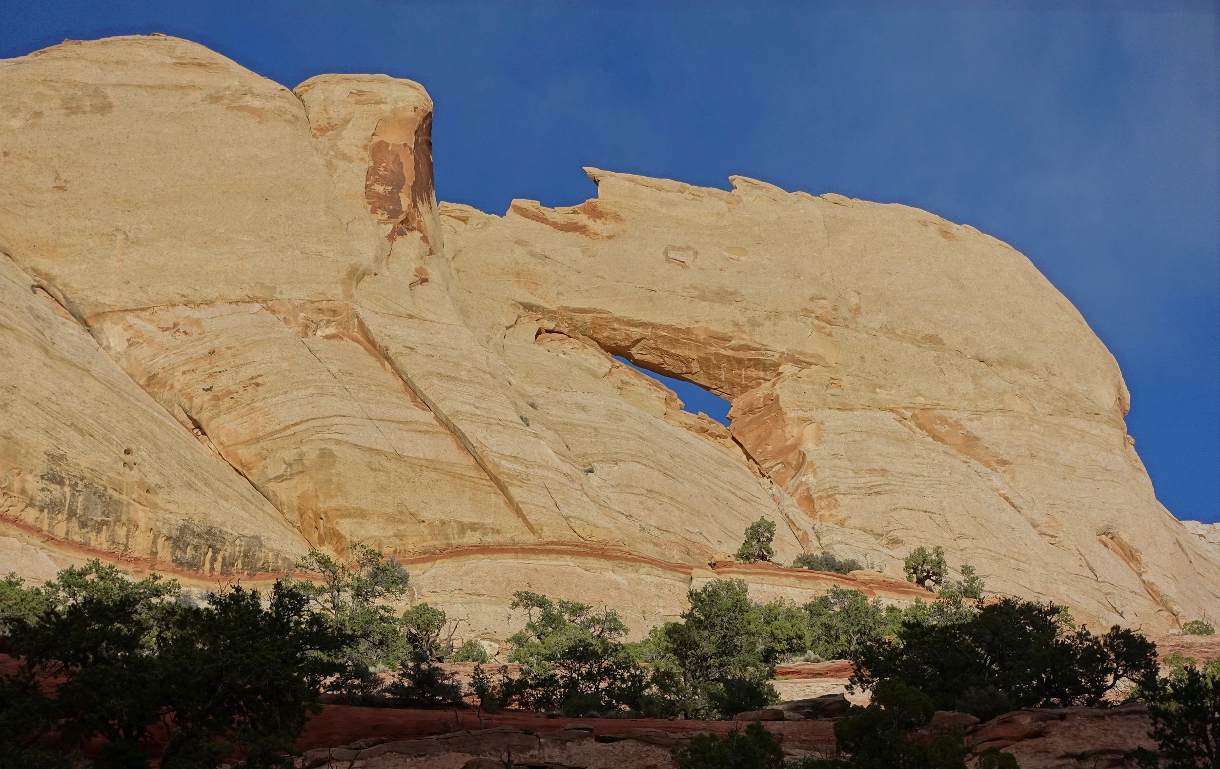 Peek-a-boo Arch in Upper Muley Twist Canyon