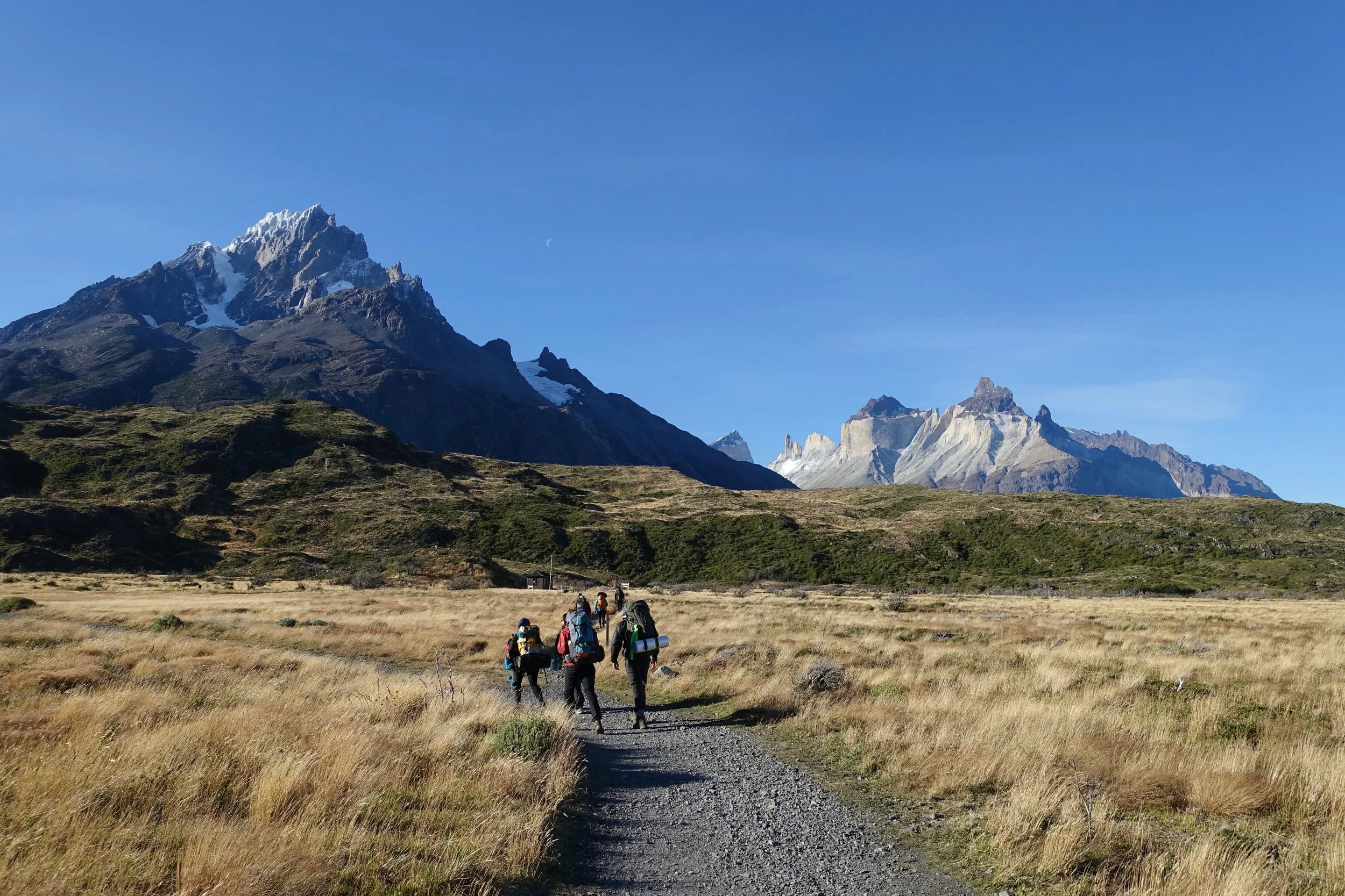 Getting off the boat ride in Torres del Paine