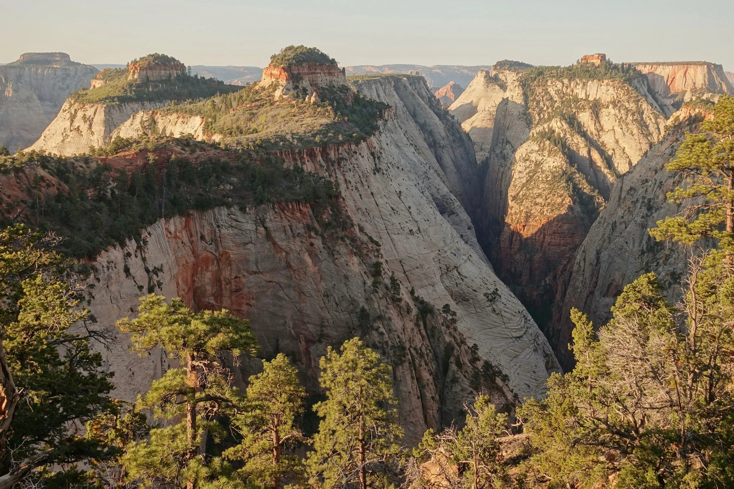 Mountains on the West Rim Trail in Zion National park