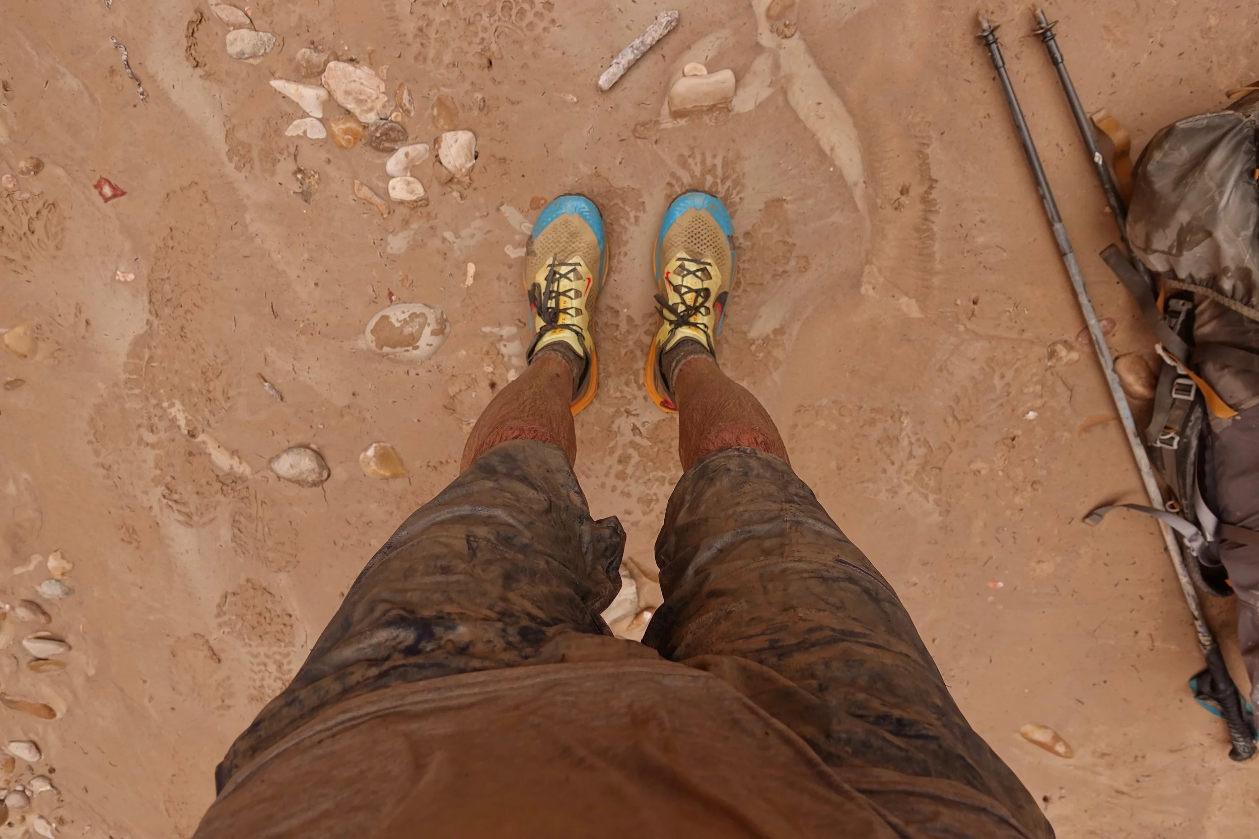 Aftermath of the flood in Paria Canyon