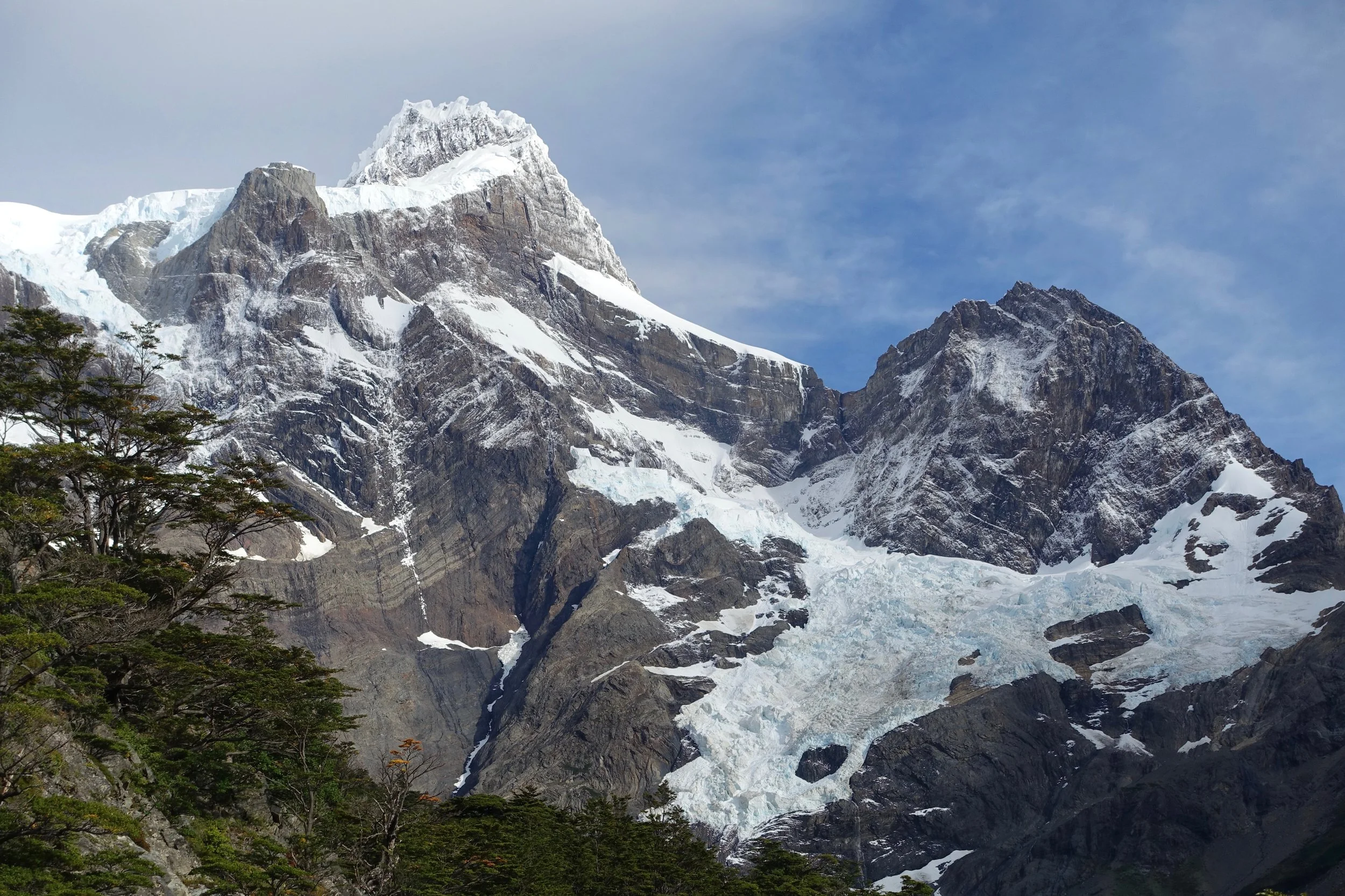 Mirador Frances on Torres del paine hike in chile
