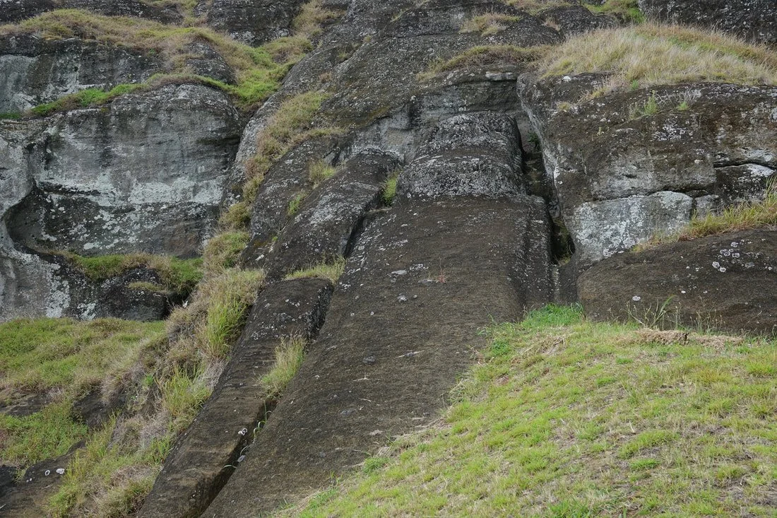 The largest moai called 'The Giant' double the size of any moai on the coast
