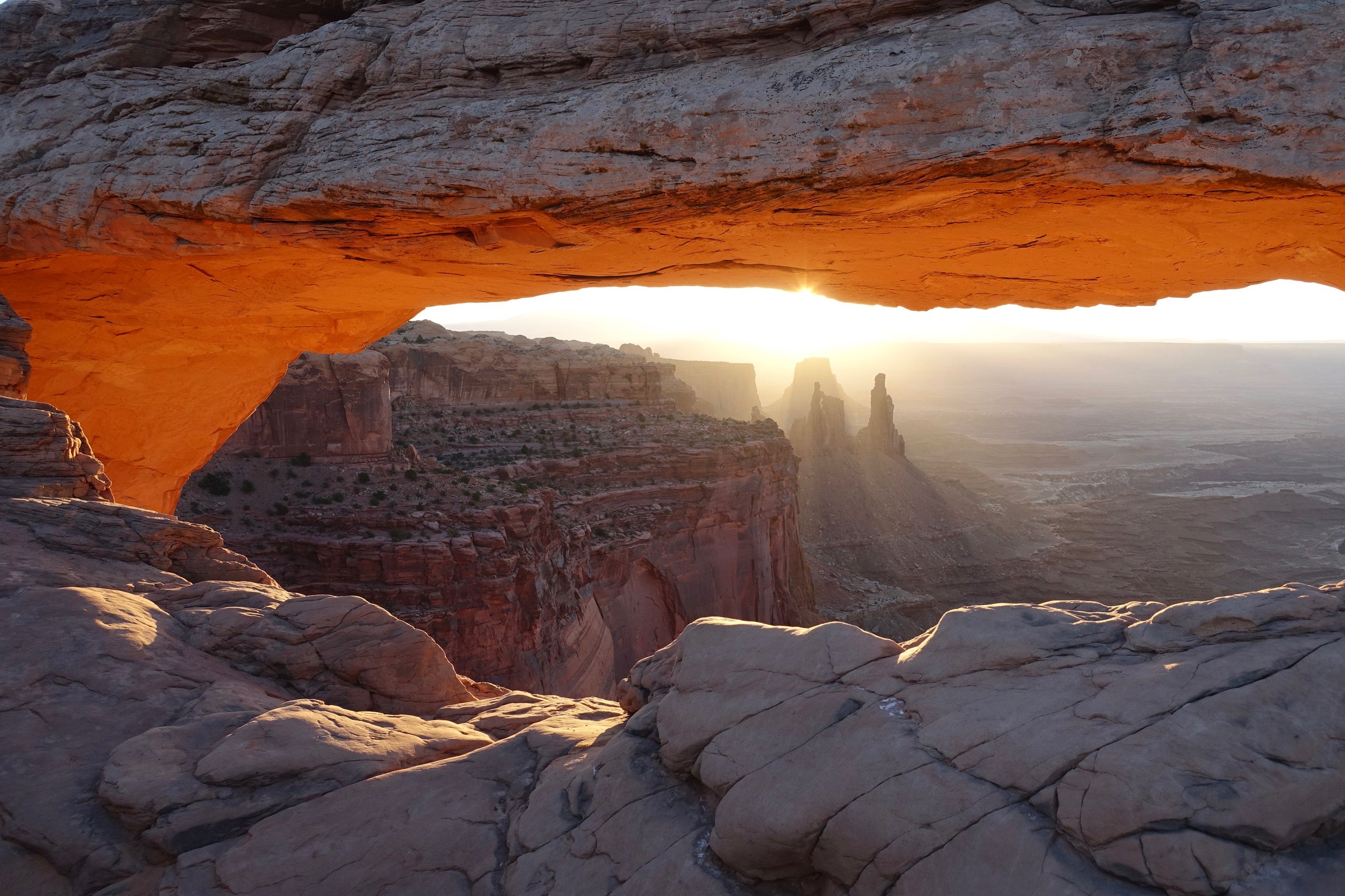 Mesa Arch at sunrise in Canyonlands National Park