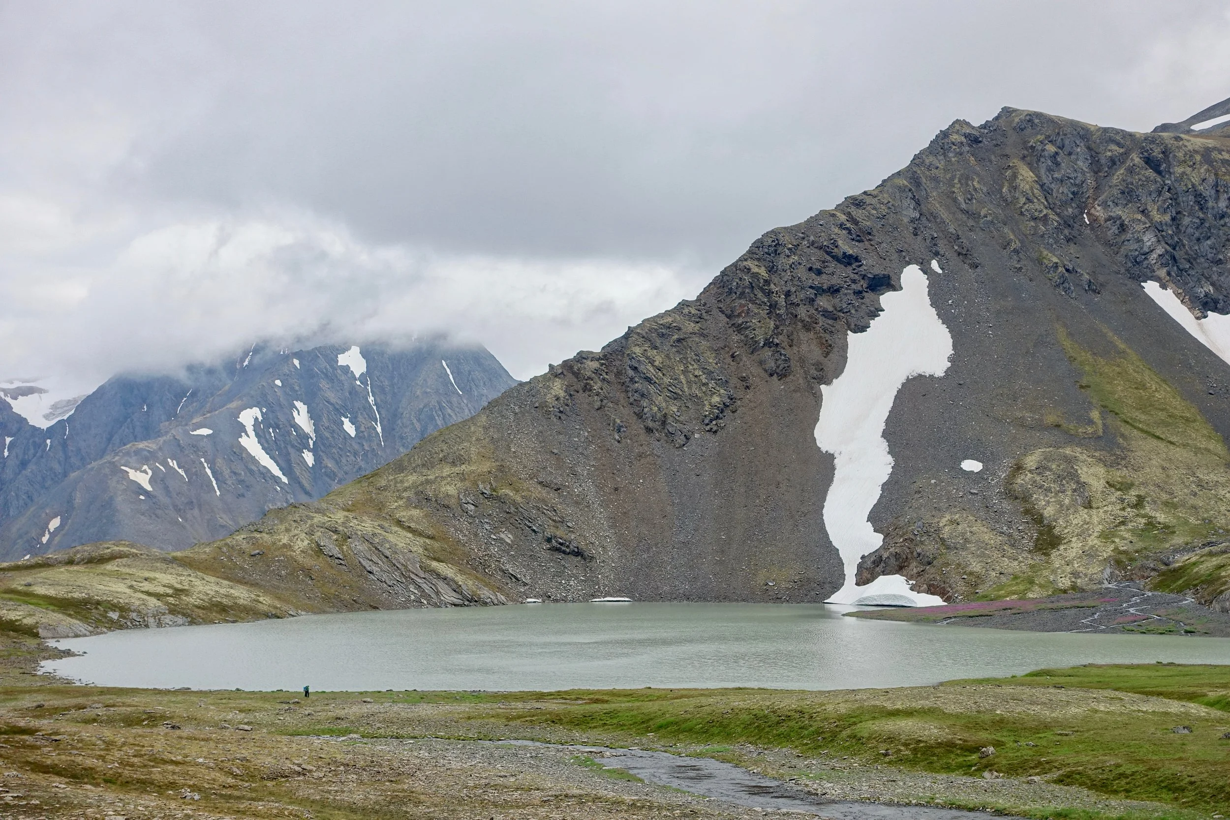 Crystal Lake on the Crow Pass trail
