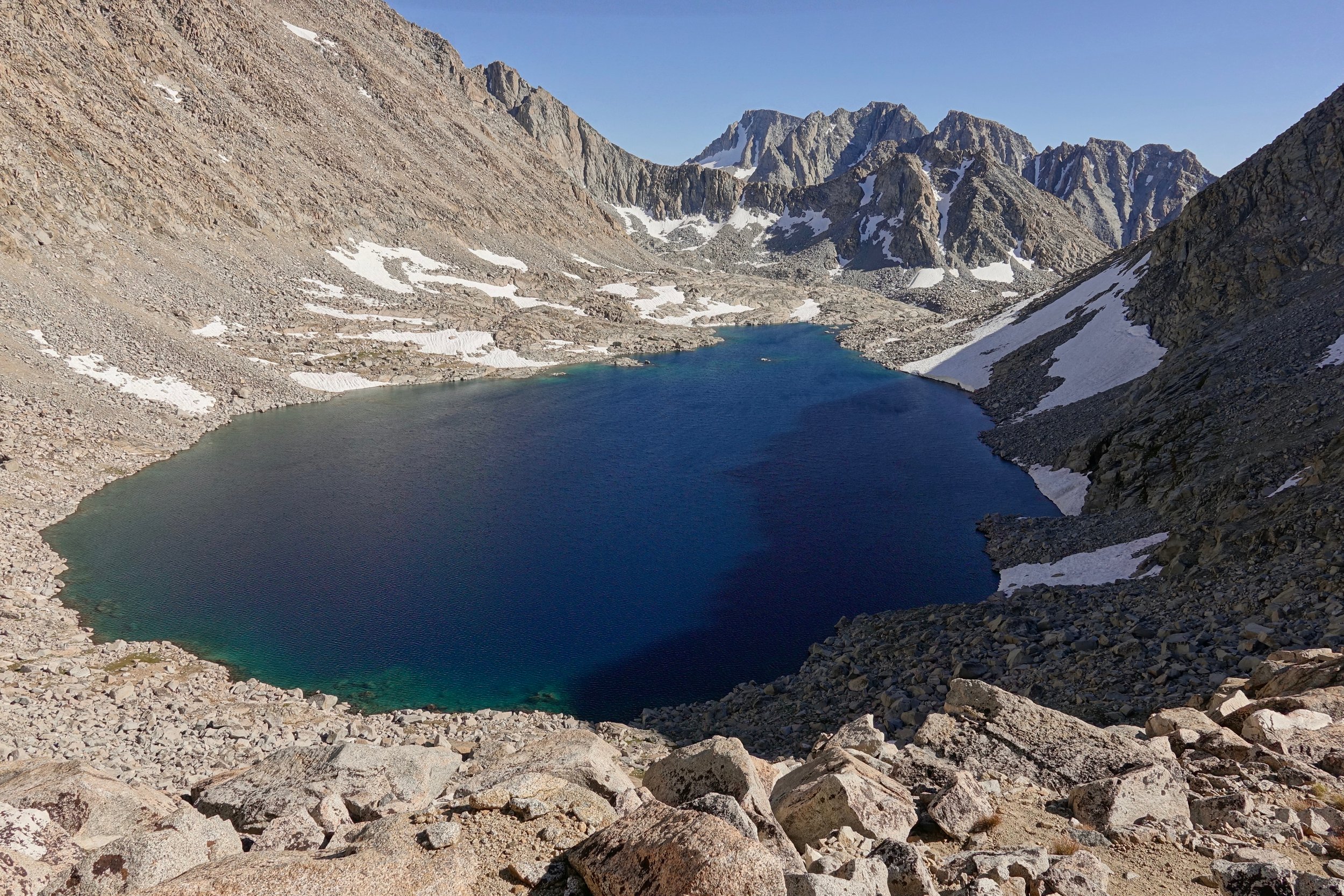 Alpine Col coming down the Keyhole to Darwin Bench on the Sierra High Route