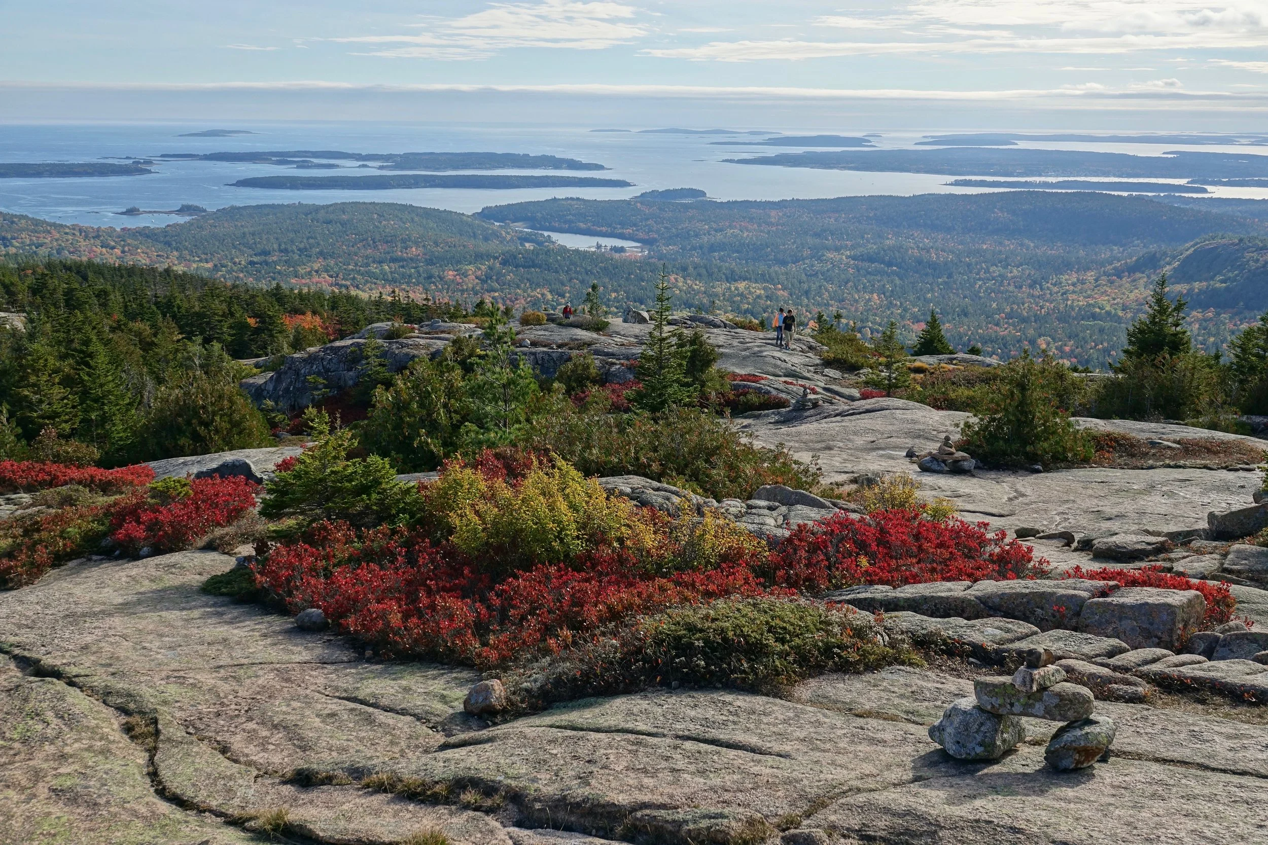 Pemetic mountain summit hike in Acadia, Maine