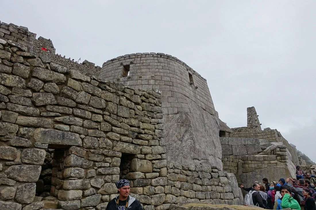 Temple of the sun in Machu Picchu