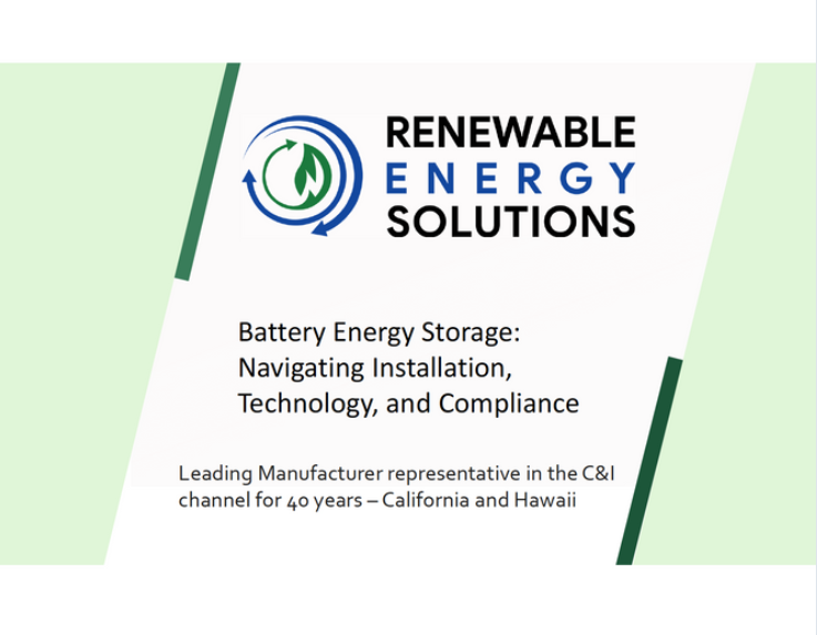 Battery Energy Storage: Navigating, Installation, Technology…..