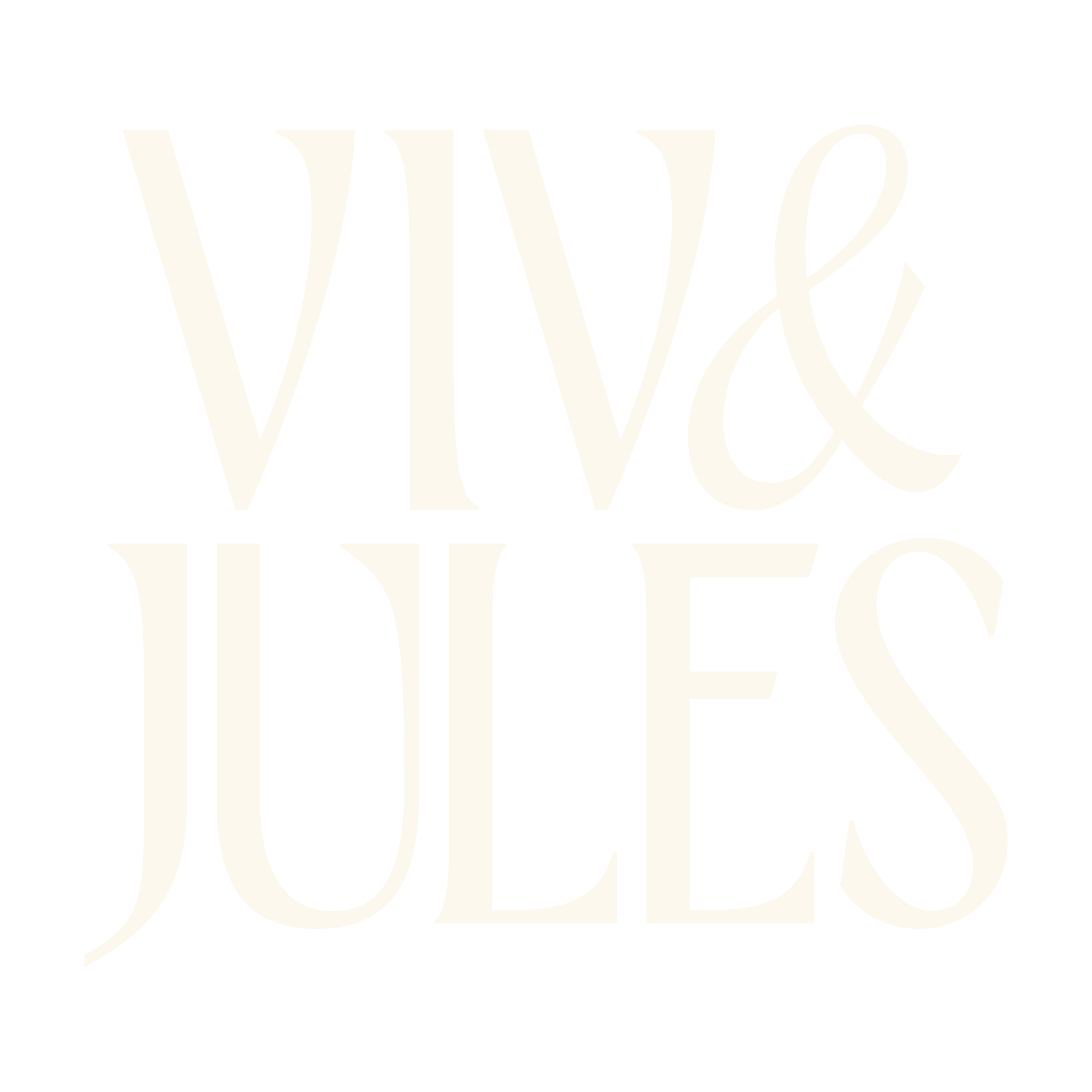 Viv & Jules wordmark (logo) stacked vertically.