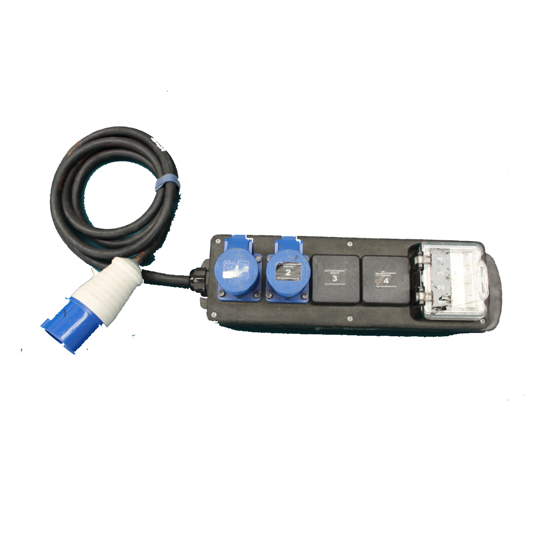 32A 1PH Distro - 2 x 16A 1PH, 2 x 13A