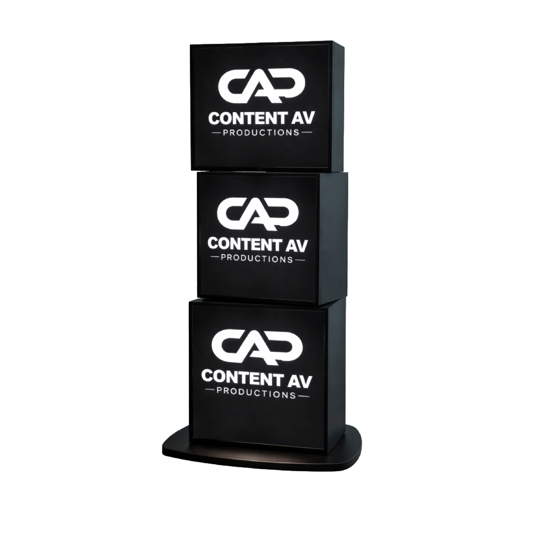 3 x Double Sided LED Poster Blocks