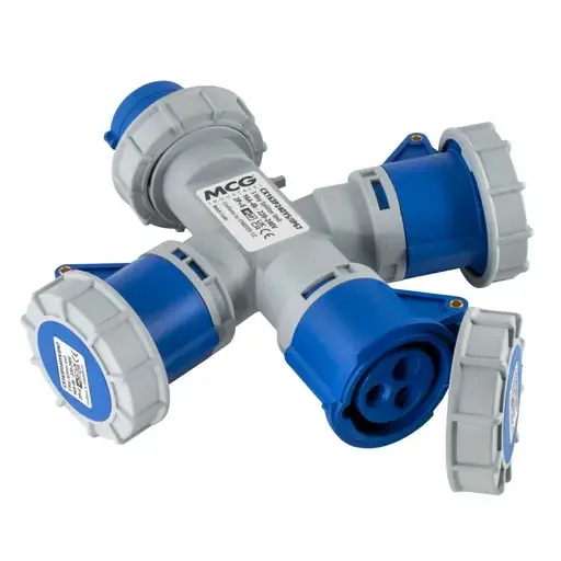 16A 1PH 3-Way Y Splitter