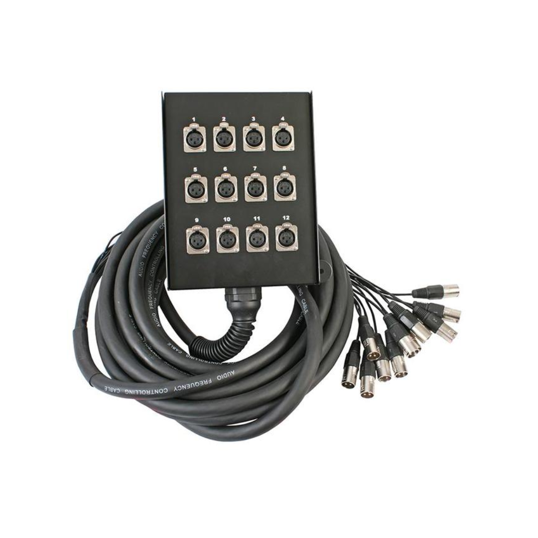 12-Way XLR (M) Stage Box - 30M