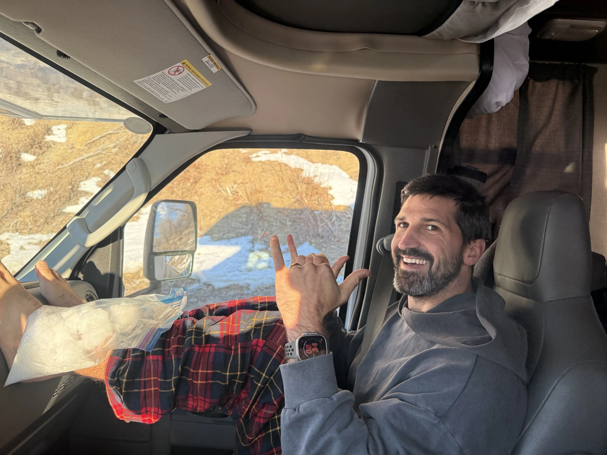 Lachlan Stuart icing his ankles before a marathon in Salt Lake City.jpeg