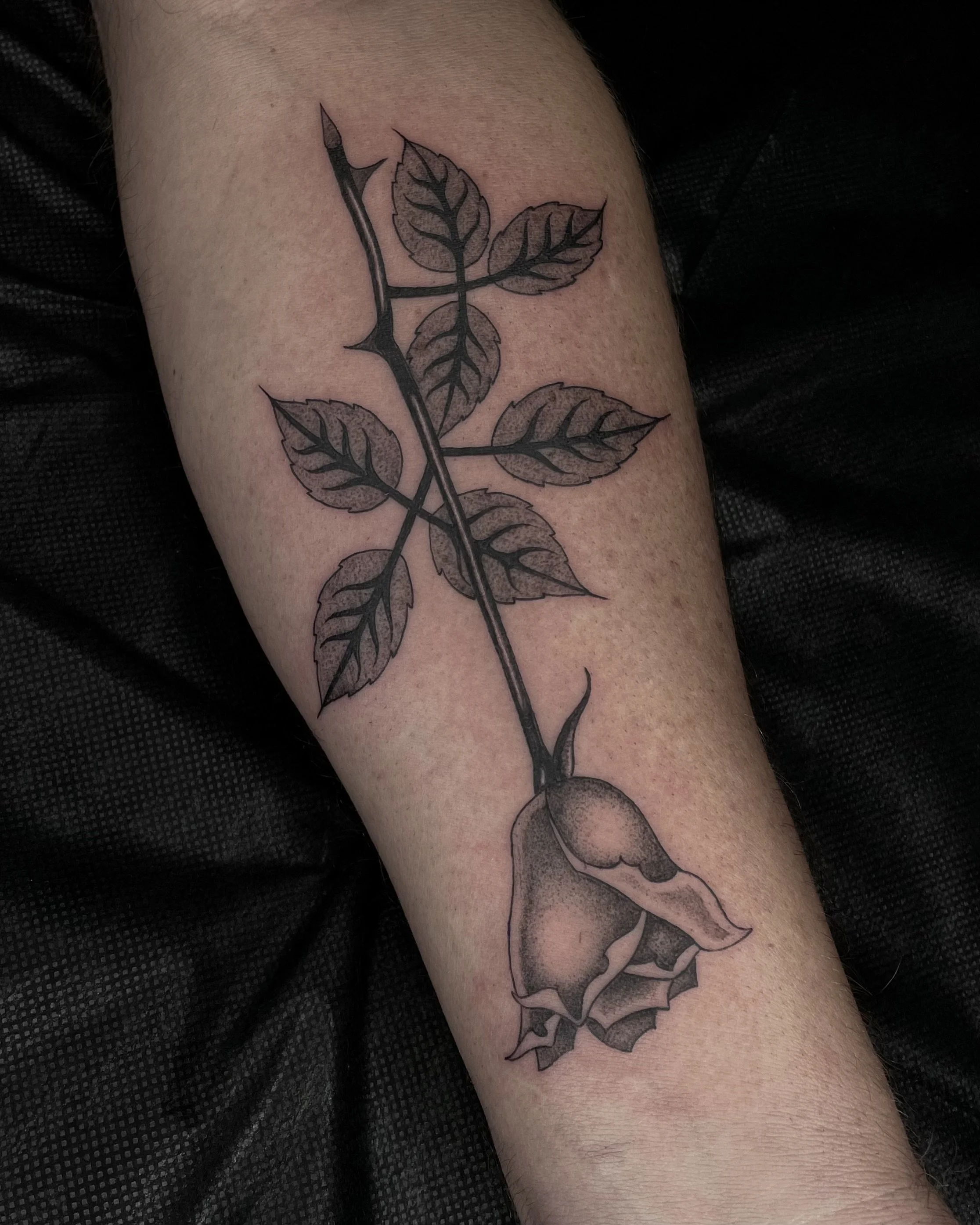 depeche mode goth rose tattoo