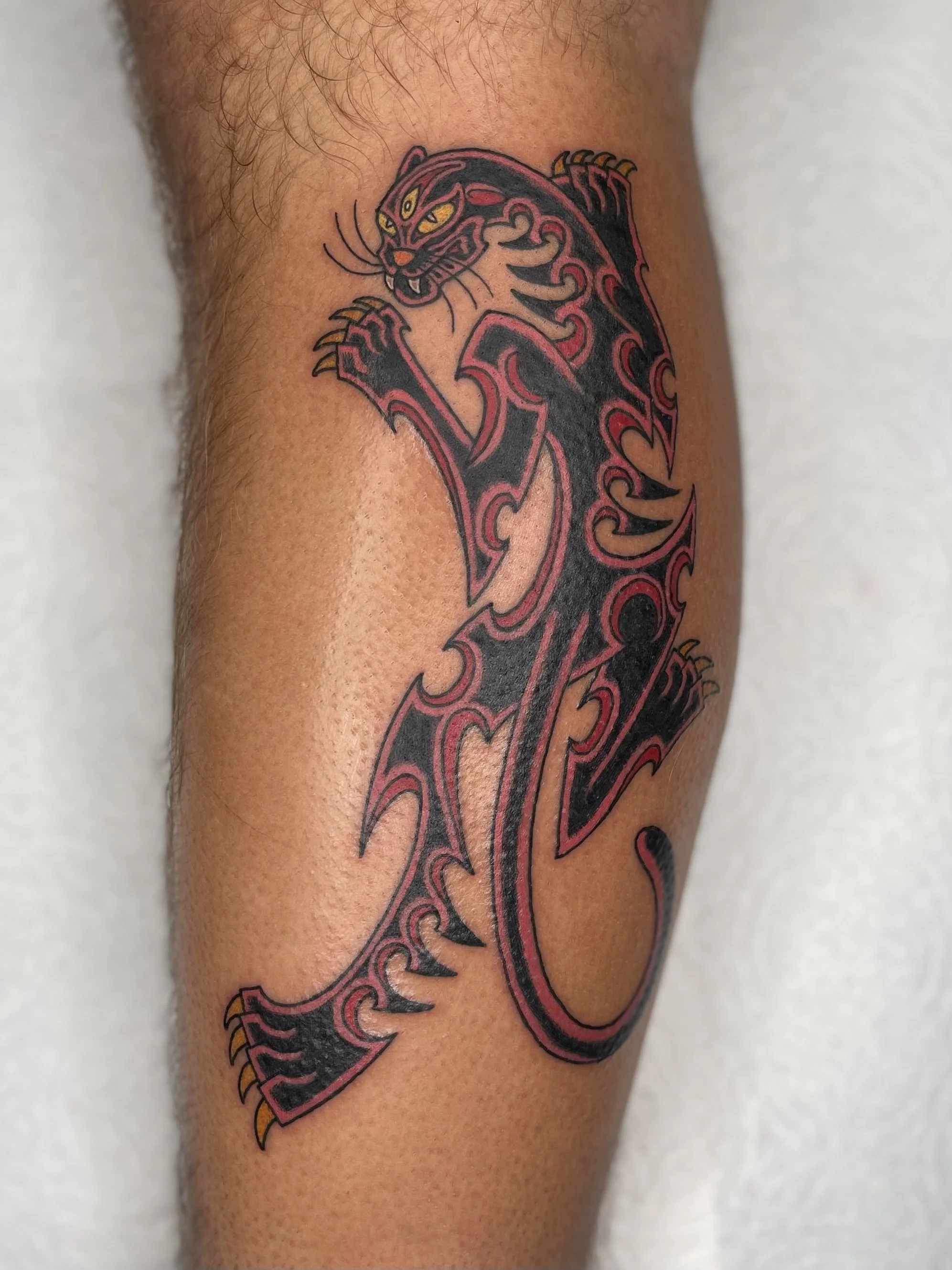 crawling panther tattoo