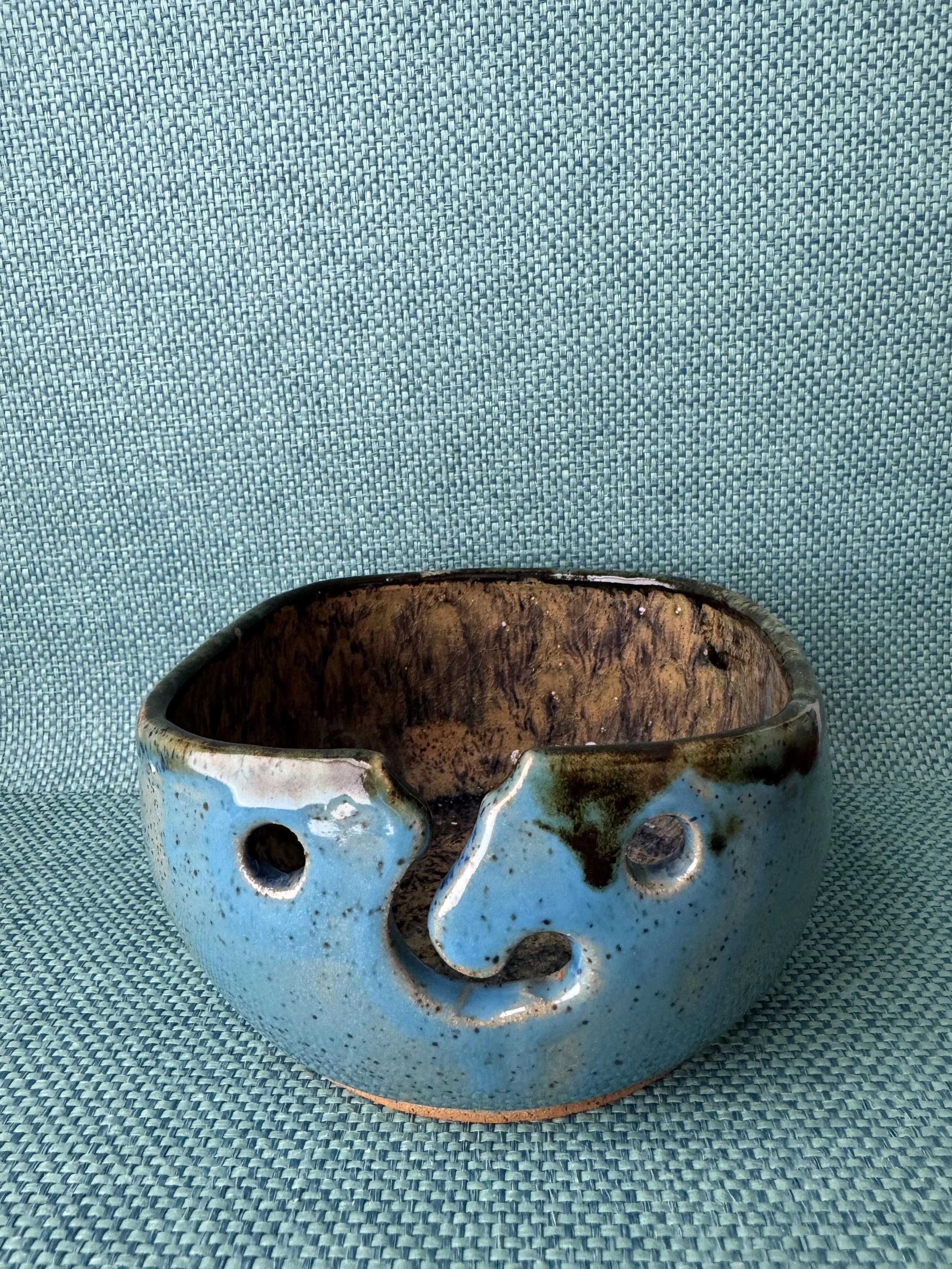 Handmade Ceramic Yarn Bowl by Jen Feldmann — Blue Lagoon