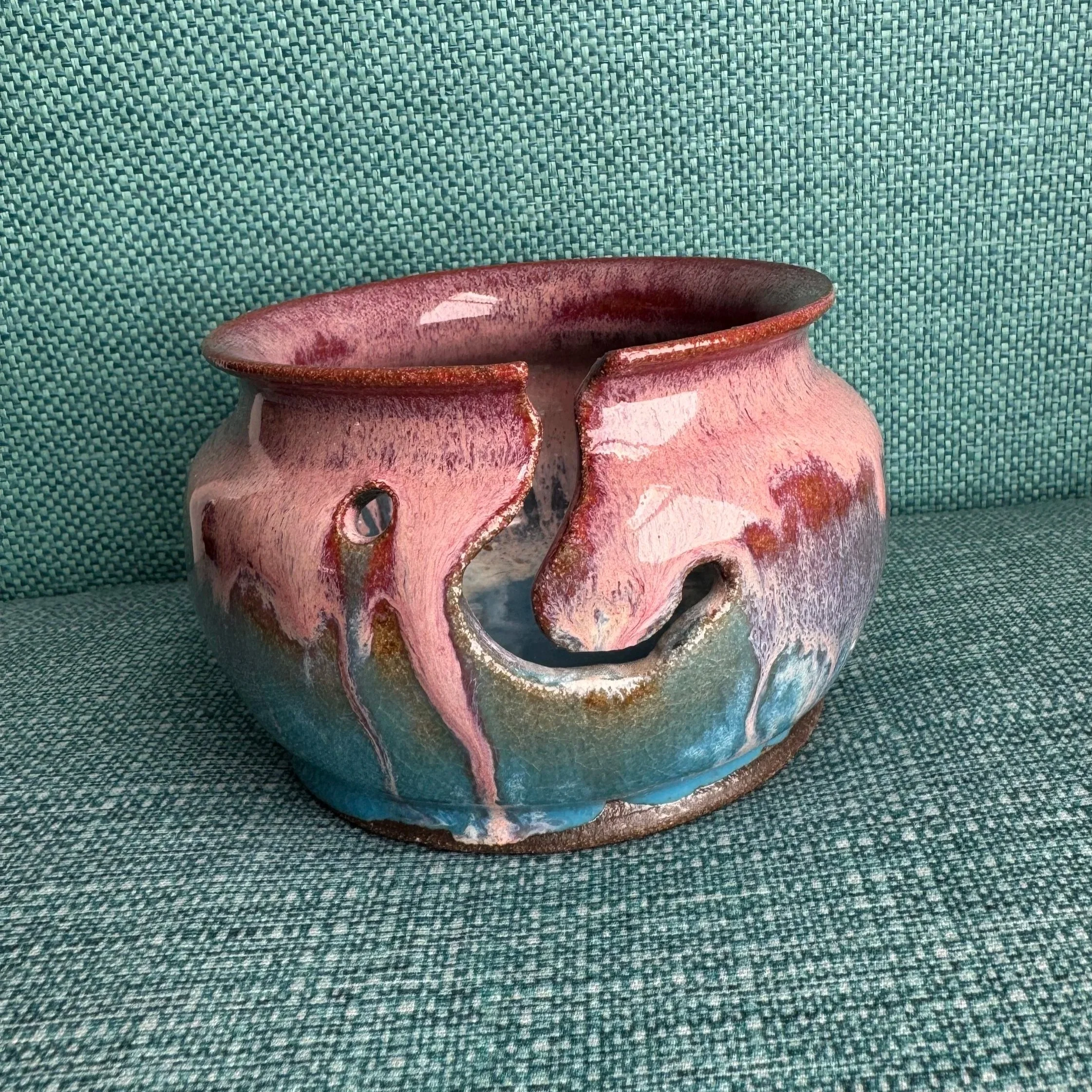 Handmade Ceramic Yarn Bowl by Jen Feldmann