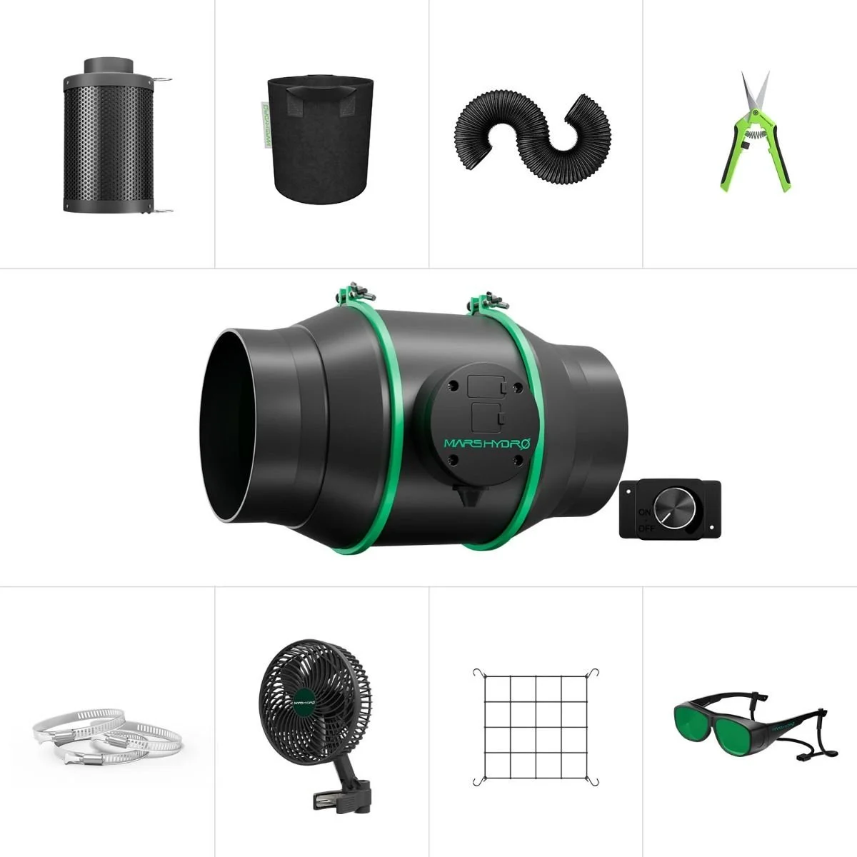 2025 Mars Hydro 6-Inch iFresh Inline Duct Fan Kit