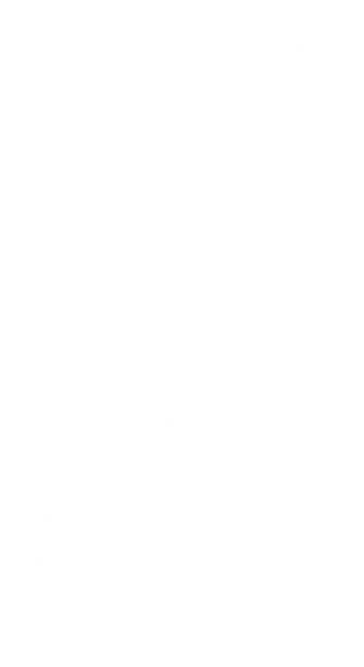 A white silhouette of a lavender flower with a long stem, leaves, and small flowers at the top, set against a black background.