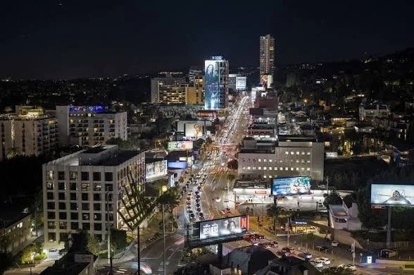 Sunset strip in West Hollywood