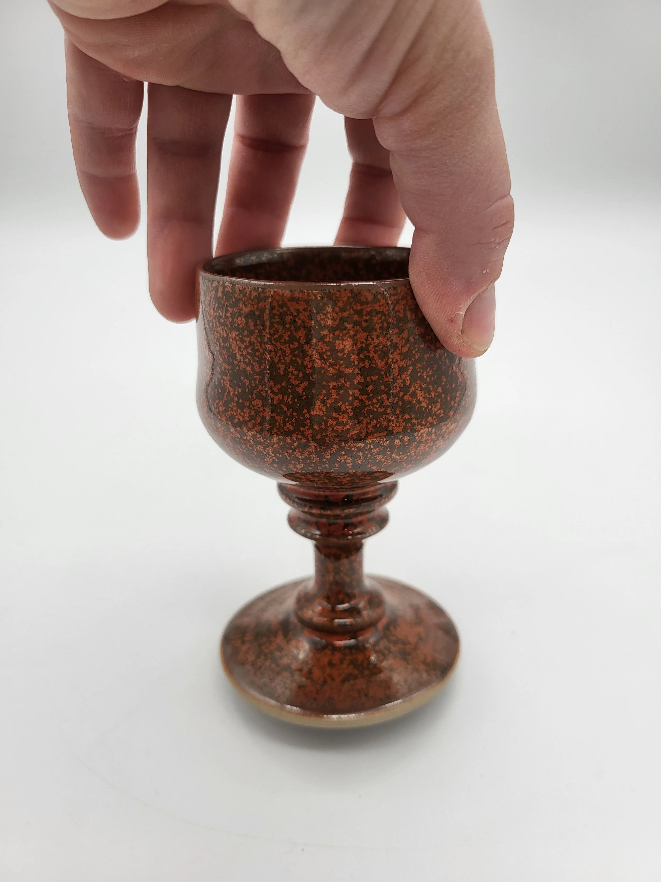 Calice 12 Libre-Argile rouille petit mandala bleu 06.jpg