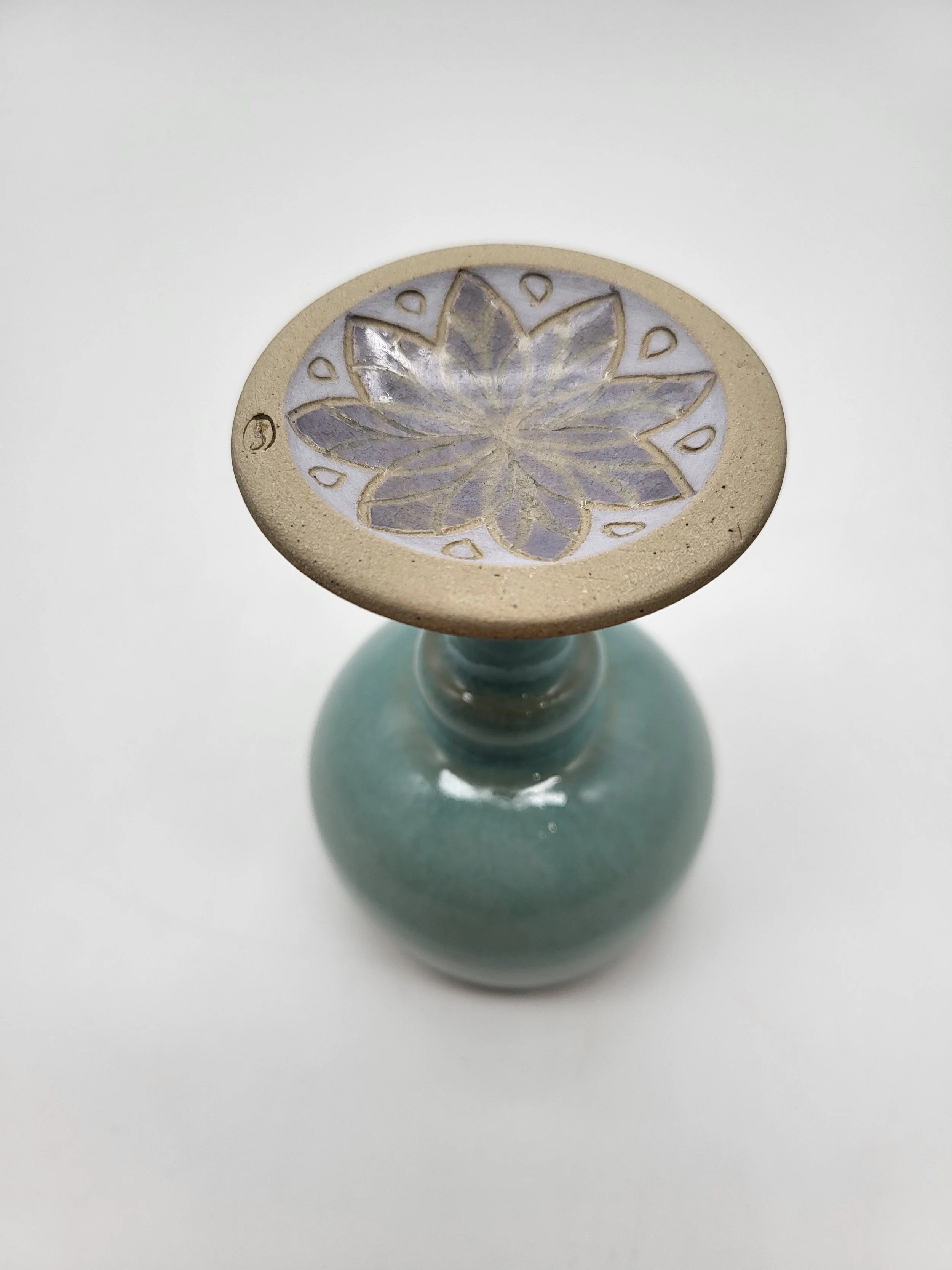 Calice 7 Libre-Argile bleu turquoise petit rond mandala violet 06.jpg