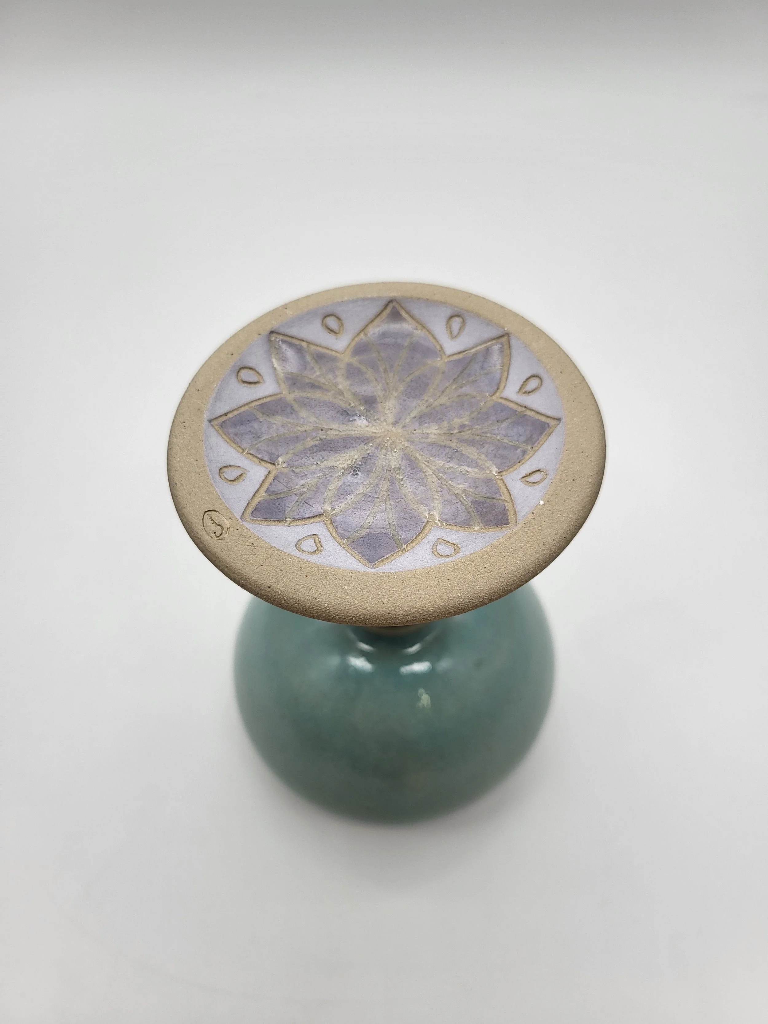 Calice 9 Libre-Argile bleu turquoise rond grand mandala violet 06.jpg