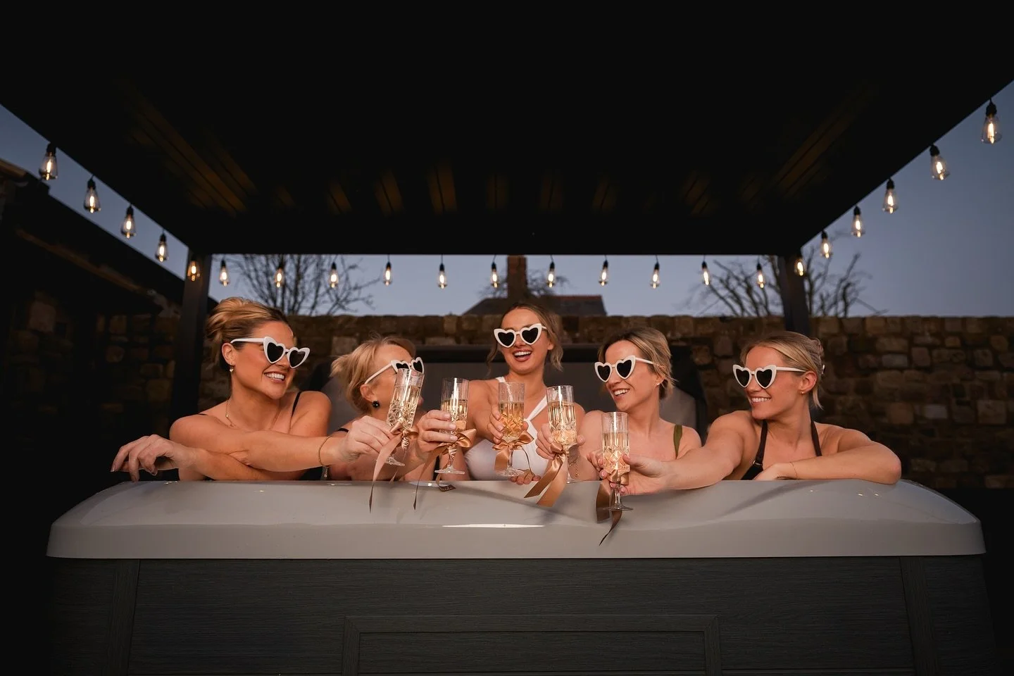 ✨ The night before forever starts here&hellip; ✨

Nothing beats soaking under the stars with your girls, drinks flowing, music on, and all the wedding excitement building 💍🥂♨️

At the brand-new The Meadows at Beeston Manor, your wedding celebration