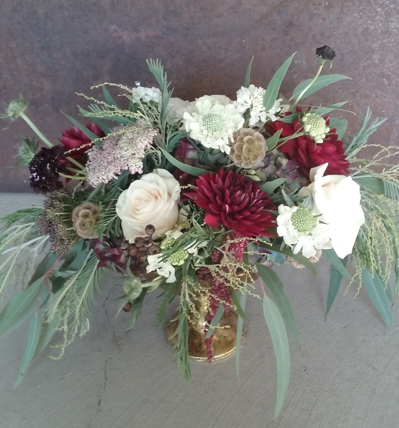 Gold Compote with Silver Euc $125.00