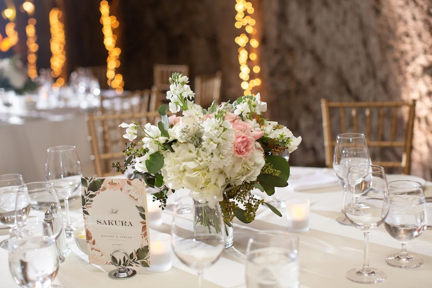 Blush Cave Centerpiece $95.00 CG