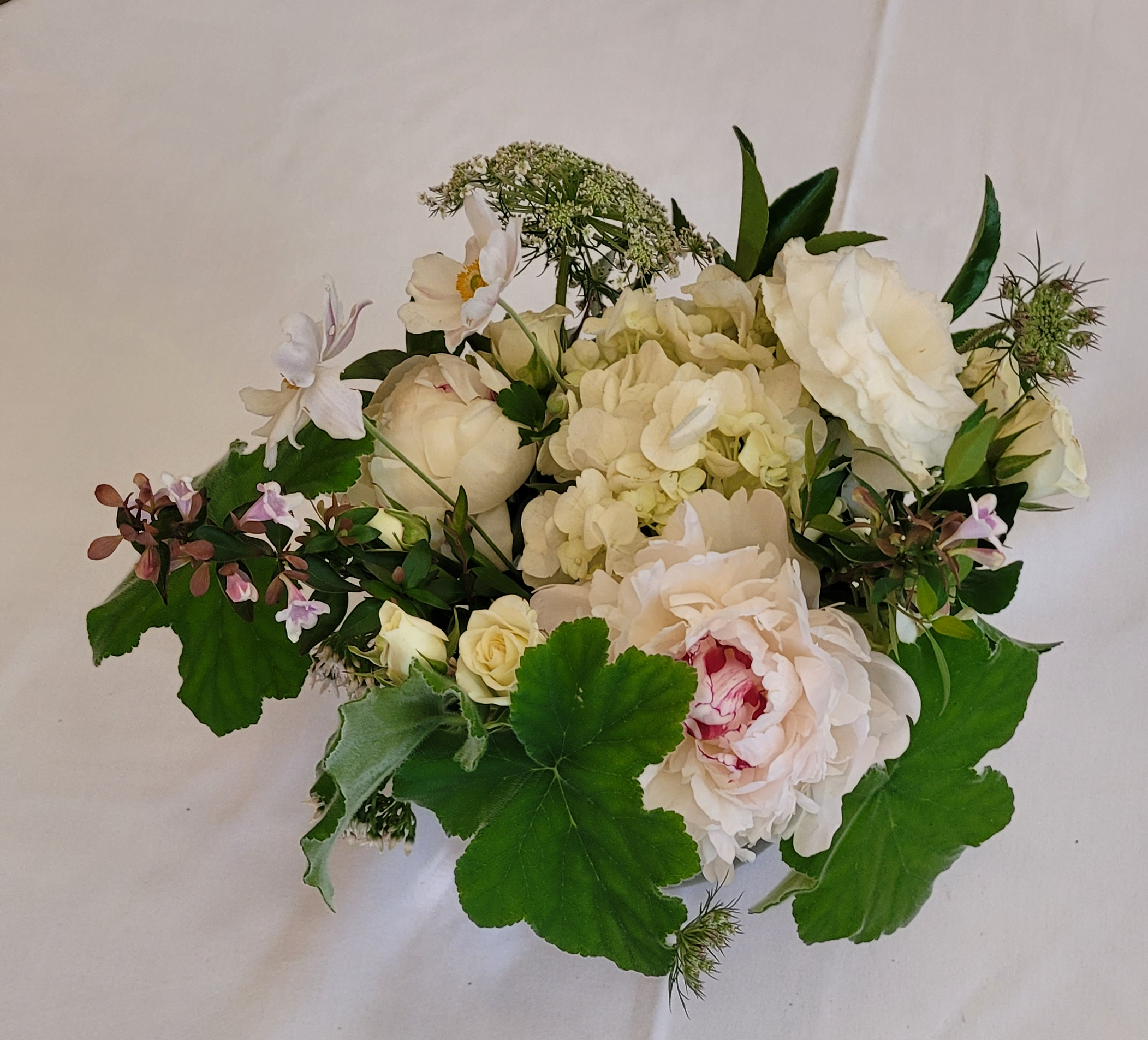 Small Center with Premiums Blooms $125.00 