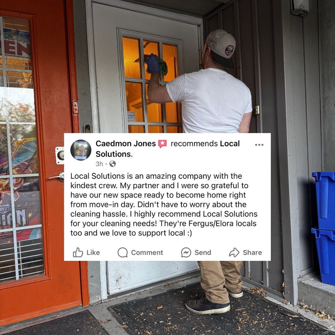 More than just a mop &amp; bucket, we give back! 

5% of all earnings are donated monthly to Wellington FoodBank and Children's Foundation of Guelph &amp; Wellington🍎🍞

Enjoy your spaces, knowing you have contributed to meaningful solutions within 